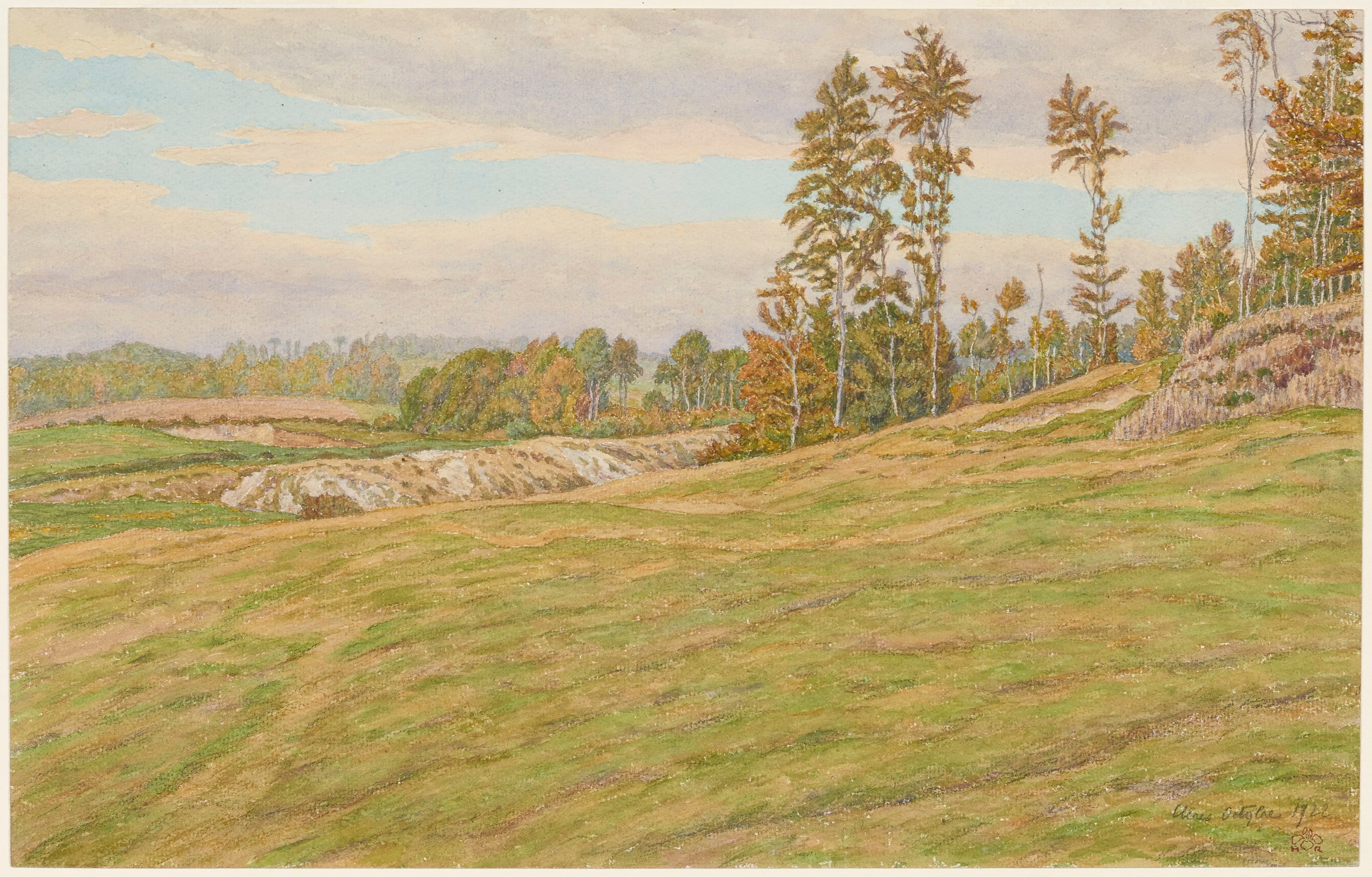 《克莱尔周围环境》（Surroundings of Clères）｜亨利·里维埃 Henri Rivière｜1922