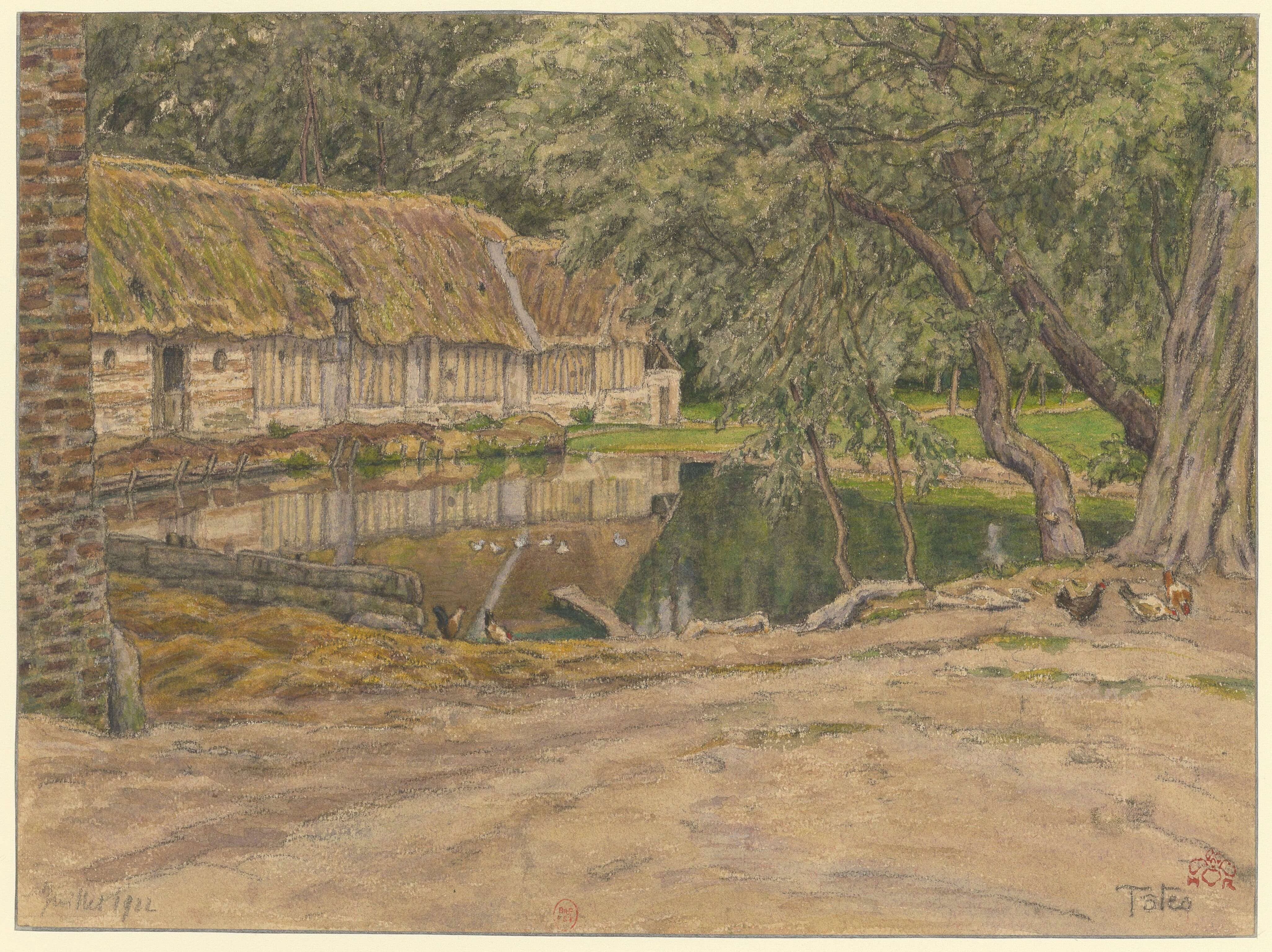 《托特斯》（Tôtes）｜亨利·里维埃 Henri Rivière｜1922