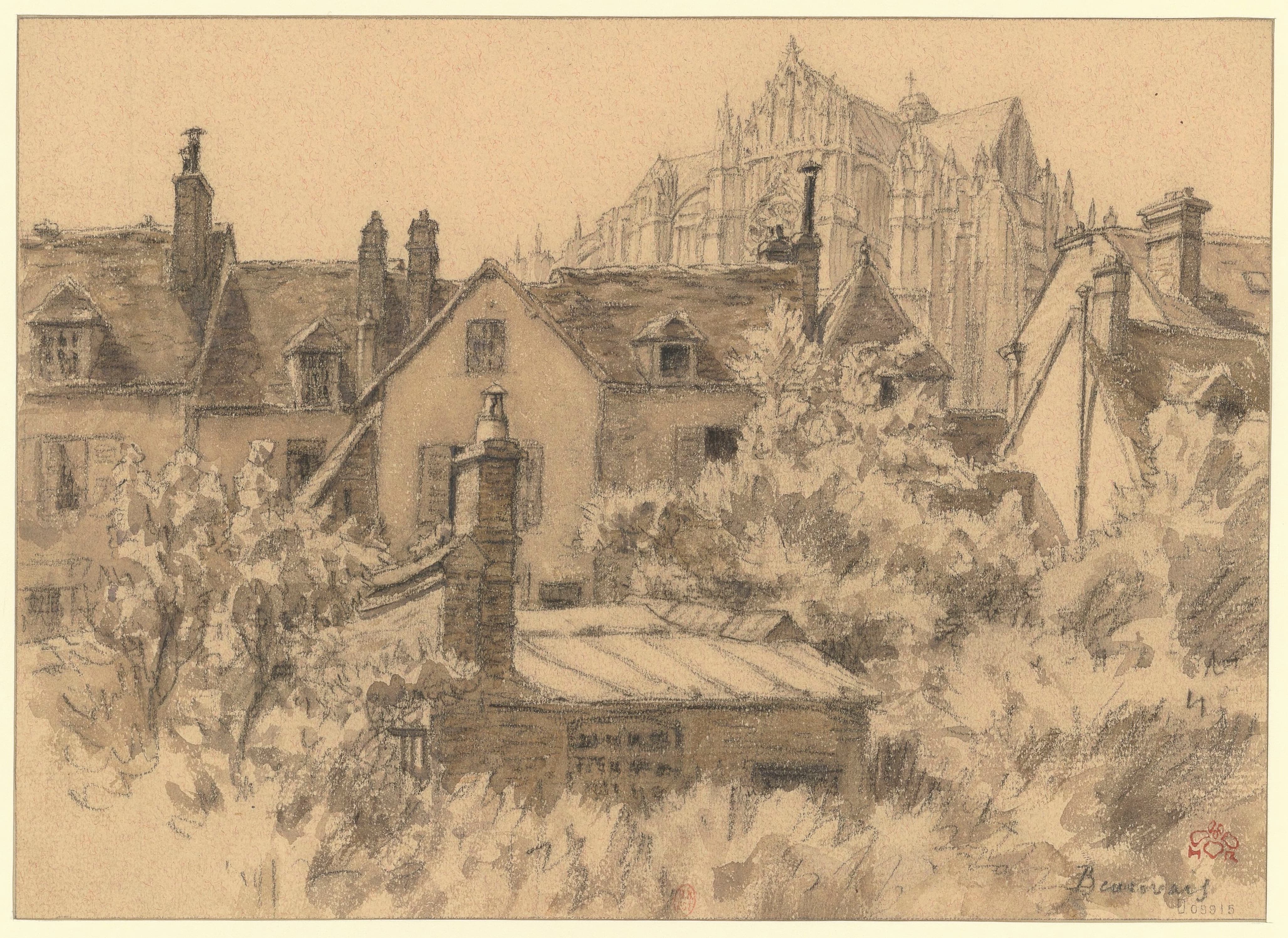 《博韦》（Beauvais）｜亨利·里维埃 Henri Rivière｜1922