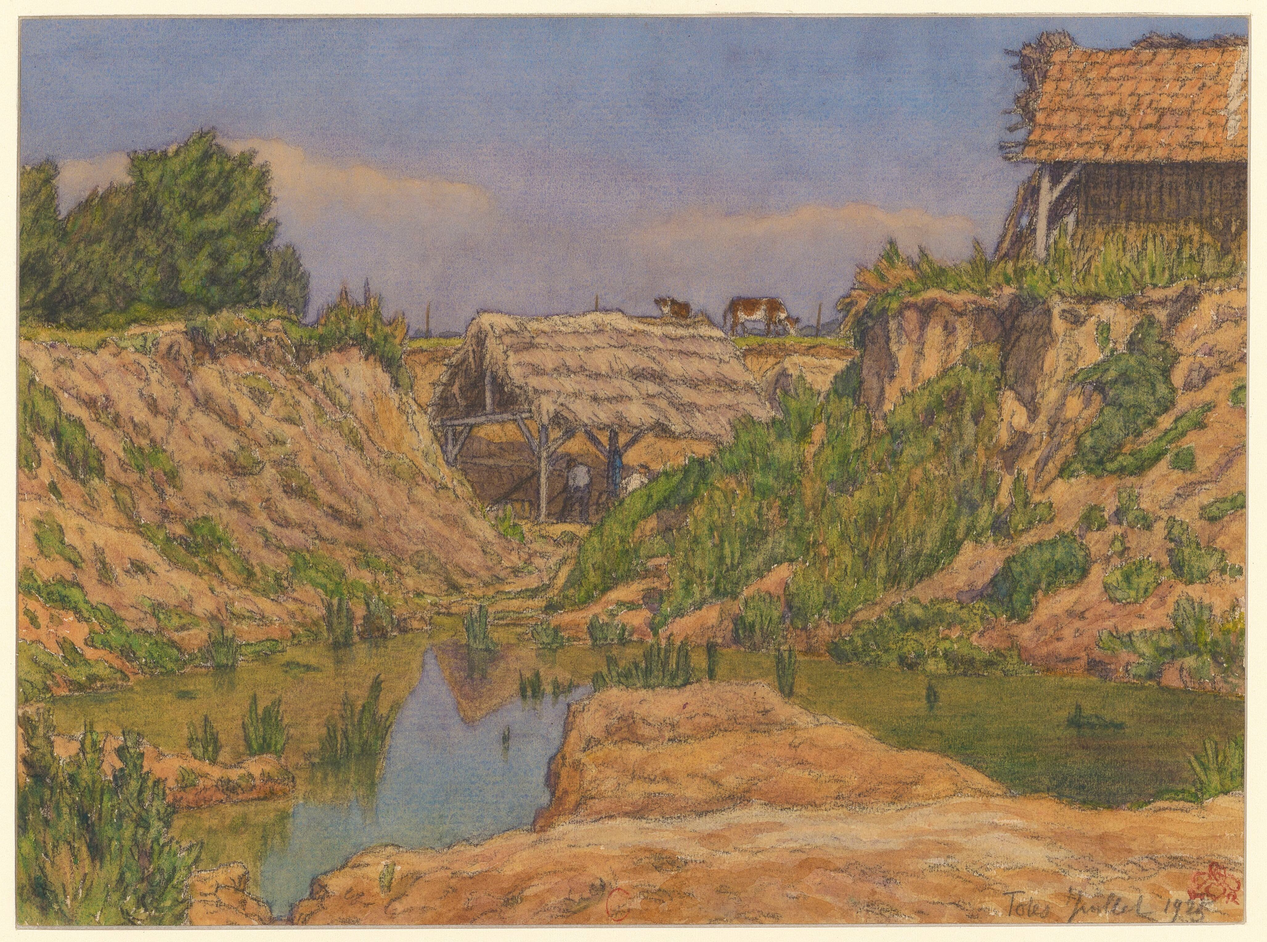 《托特斯》（Tôtes）｜亨利·里维埃 Henri Rivière｜1923