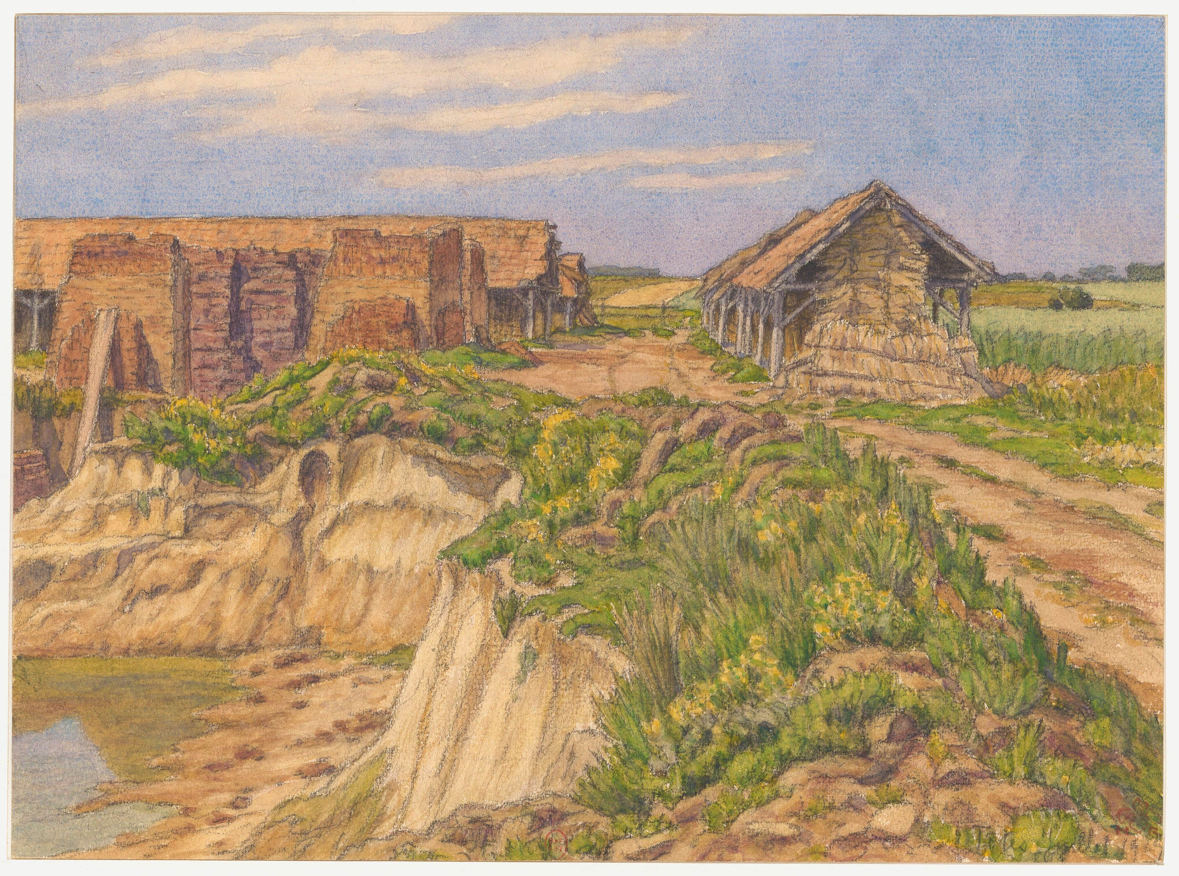 《托特斯》（Tôtes）｜亨利·里维埃 Henri Rivière｜1923