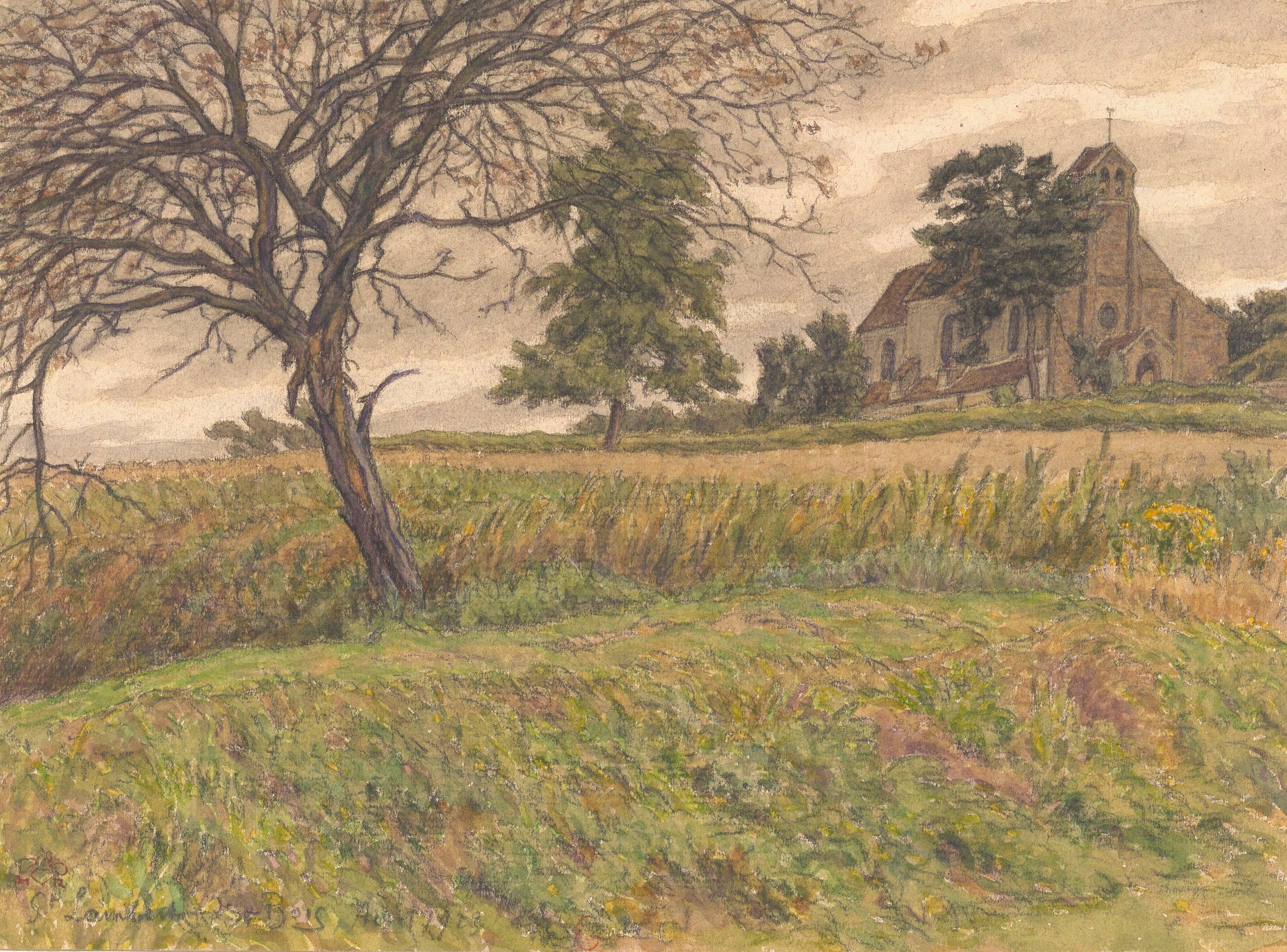 《圣兰伯特德布瓦》（Saint-Lambert-des-Bois）｜亨利·里维埃 Henri Rivière｜1923