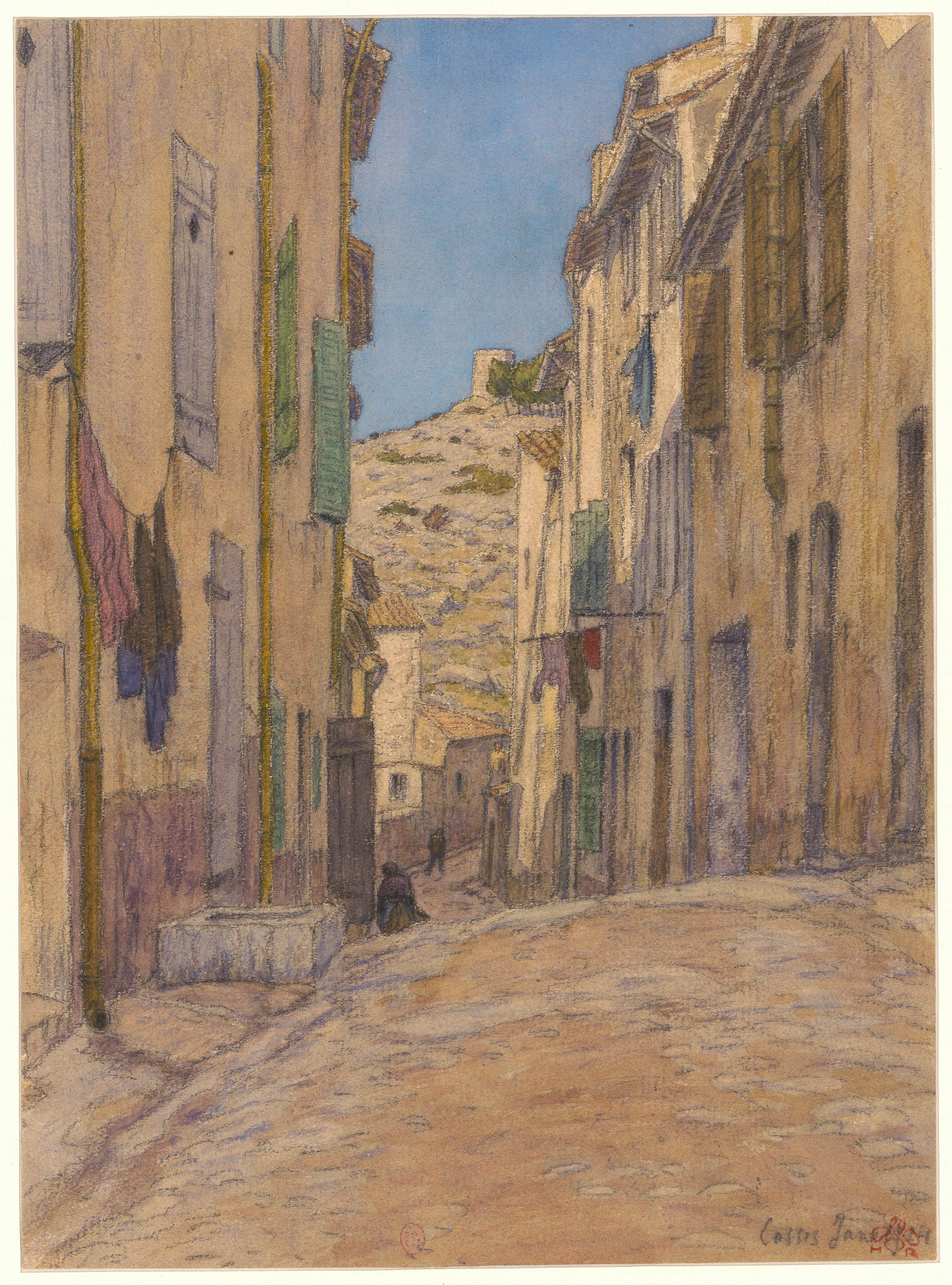 《卡西斯》（Cassis）｜亨利·里维埃 Henri Rivière｜1924