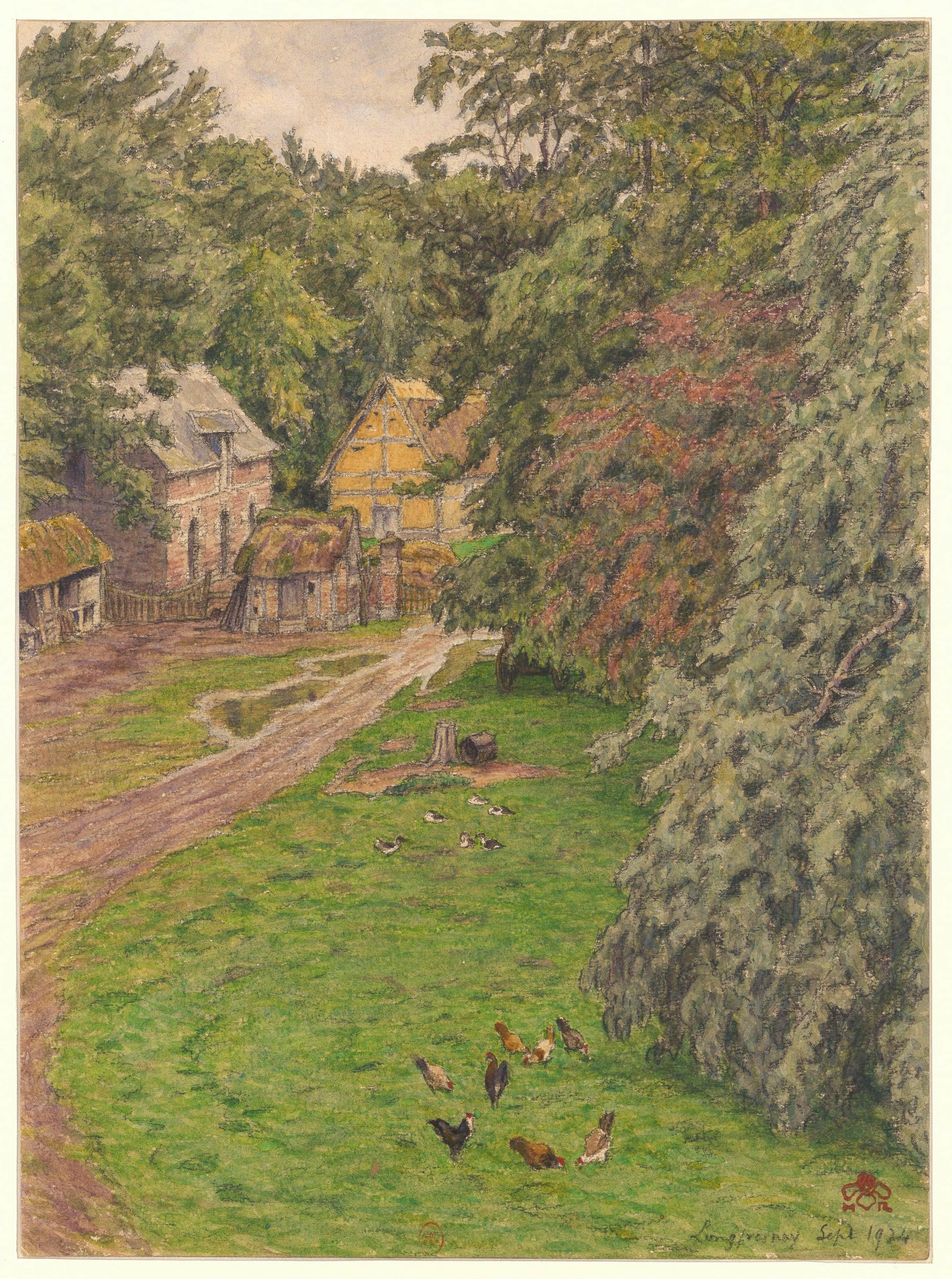 《朗弗雷奈》（Longfresnay）｜亨利·里维埃 Henri Rivière｜1924
