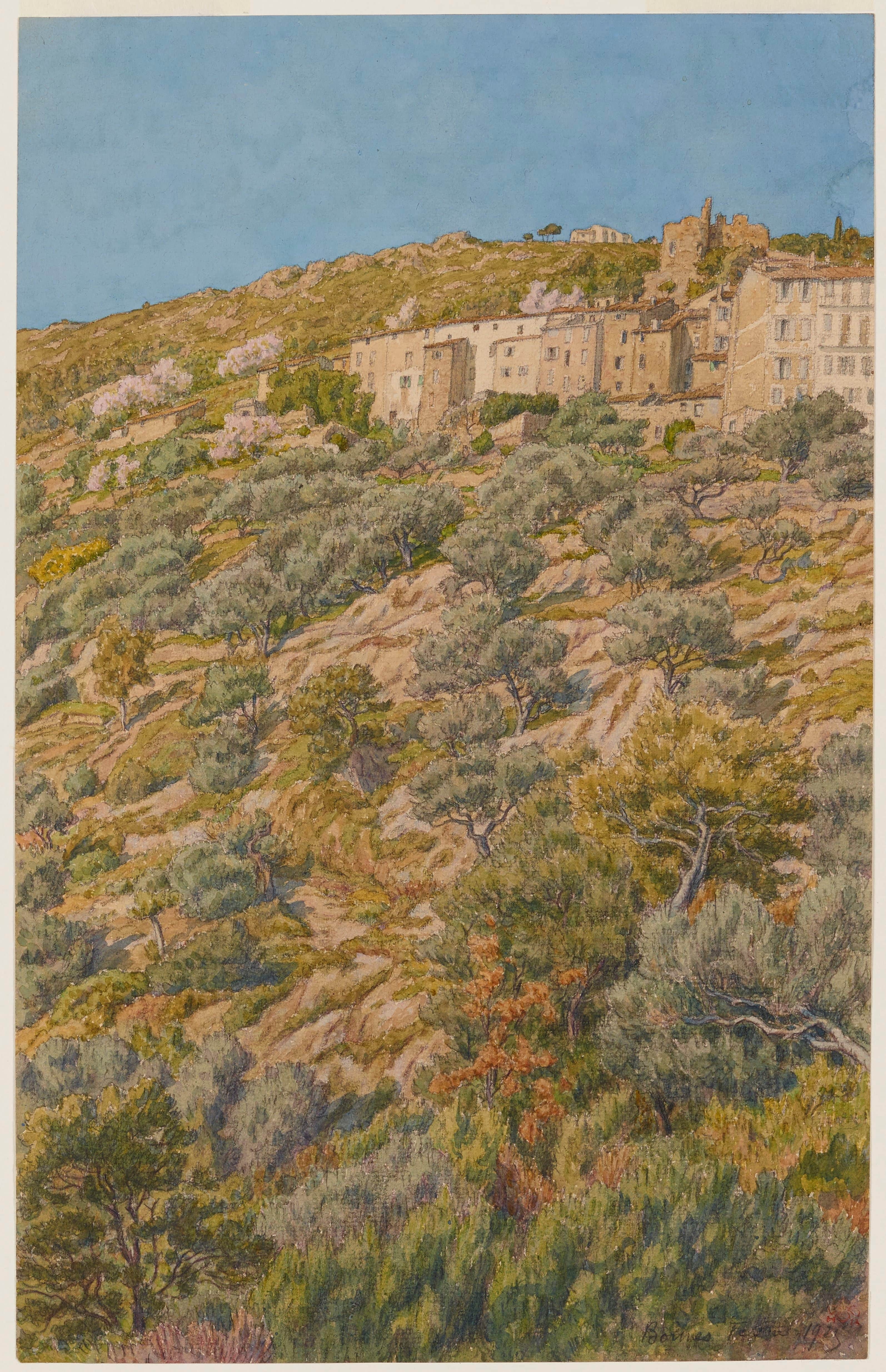 《博尔梅斯》（Bormes）｜亨利·里维埃 Henri Rivière｜1925