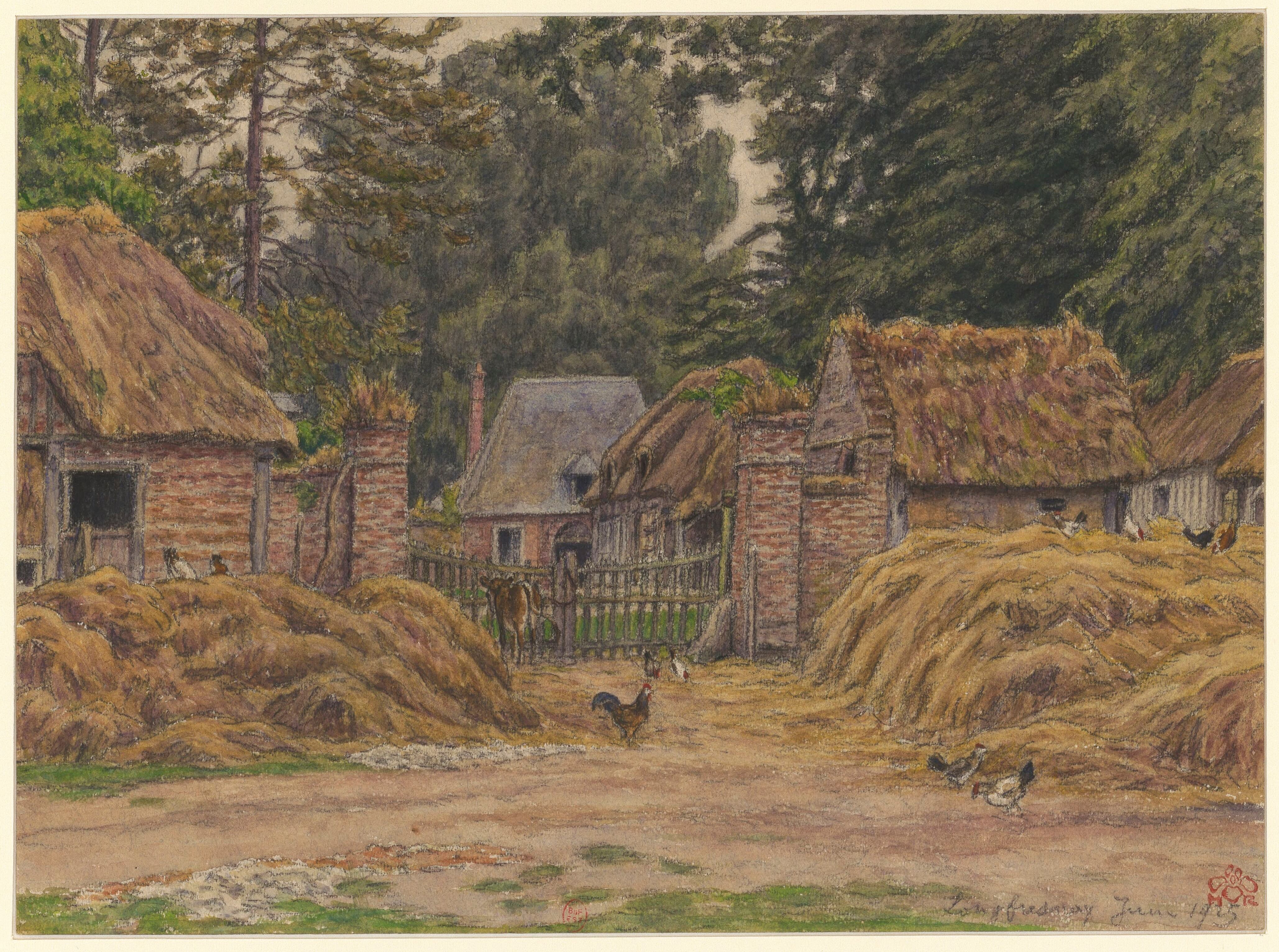 《长弗雷奈》（Long Fresnay）｜亨利·里维埃 Henri Rivière｜1925