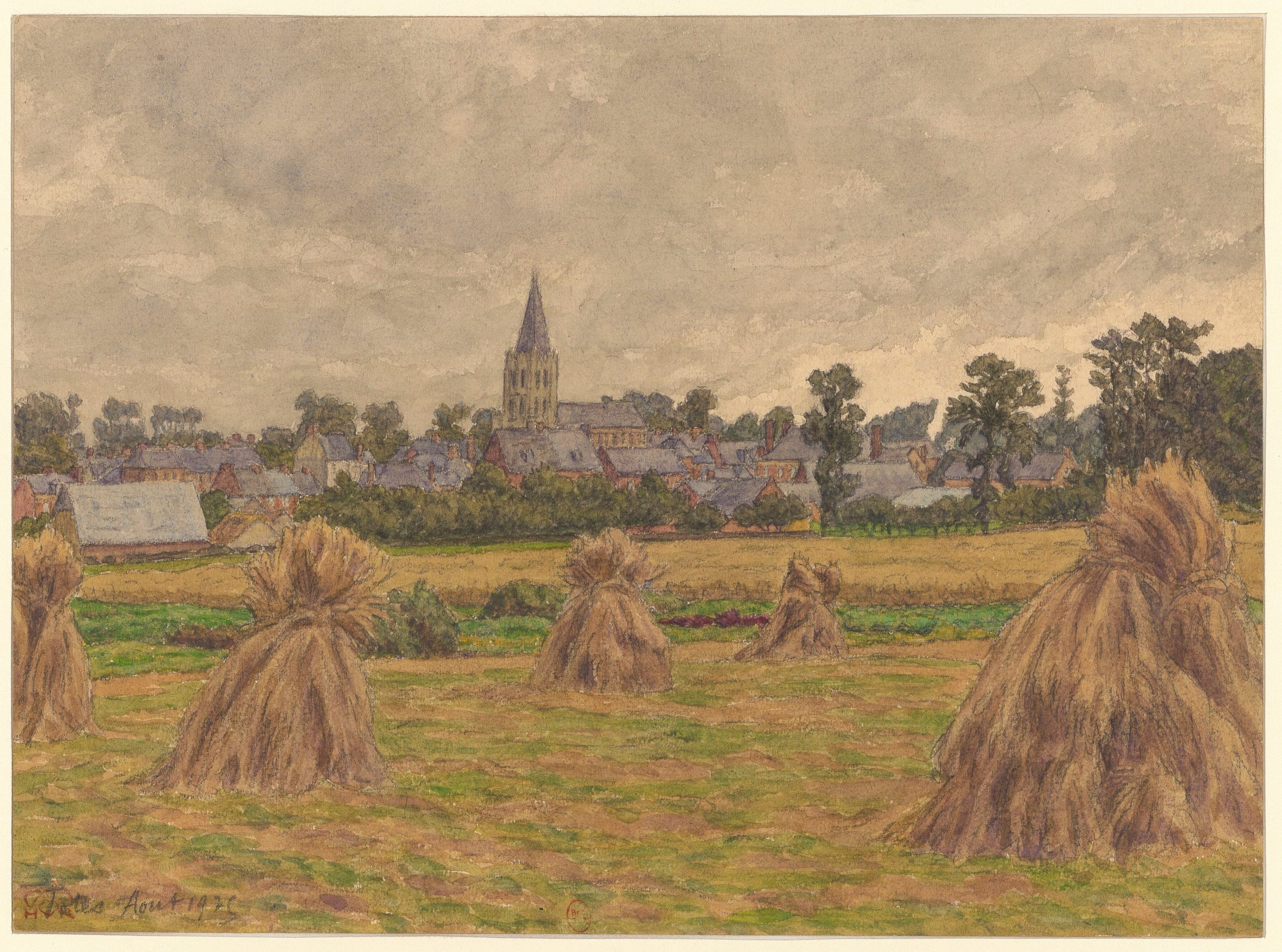 《托特斯》（Tôtes）｜亨利·里维埃 Henri Rivière｜1925