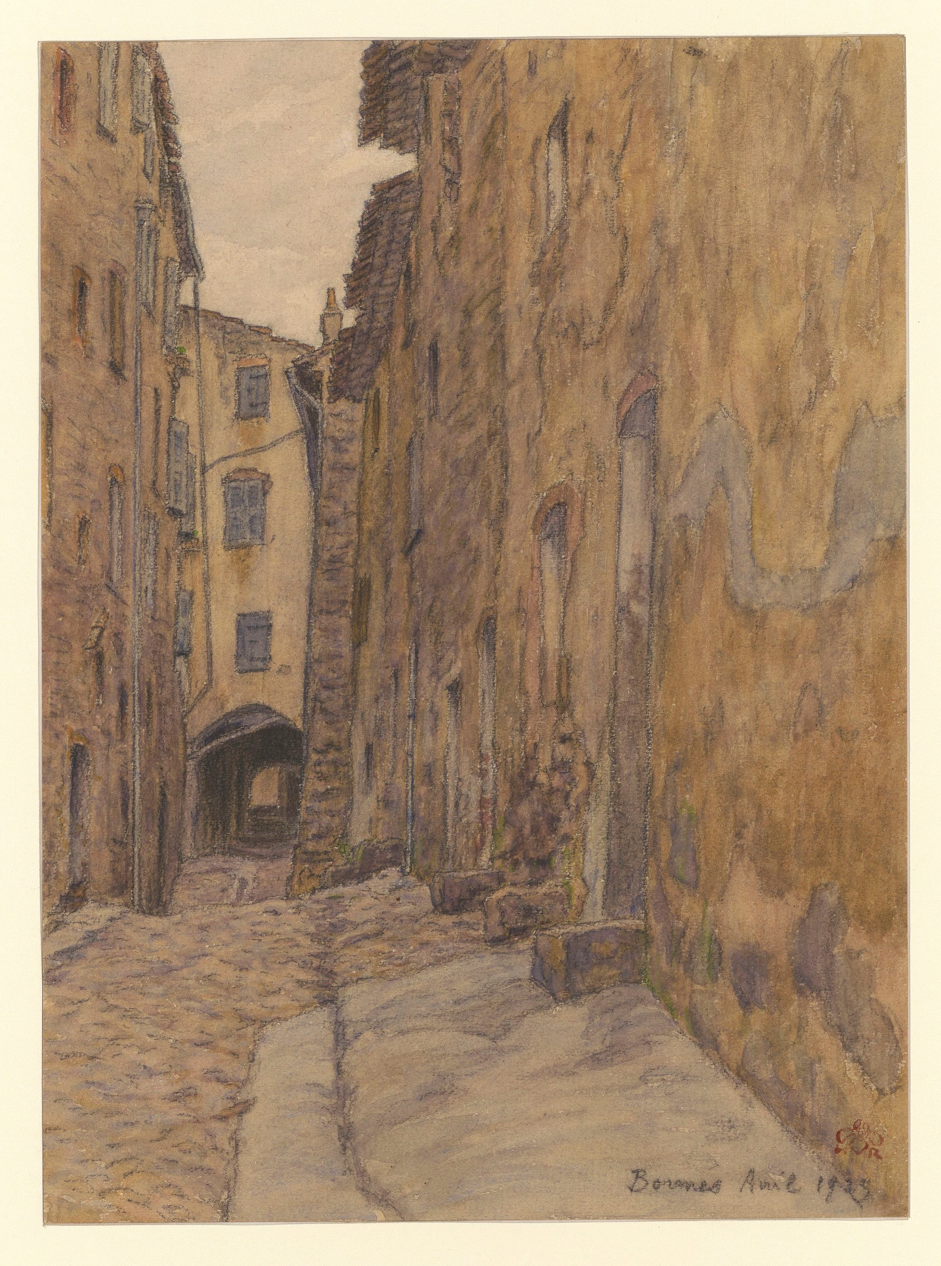 《博尔梅斯》（Bormes）｜亨利·里维埃 Henri Rivière｜1925