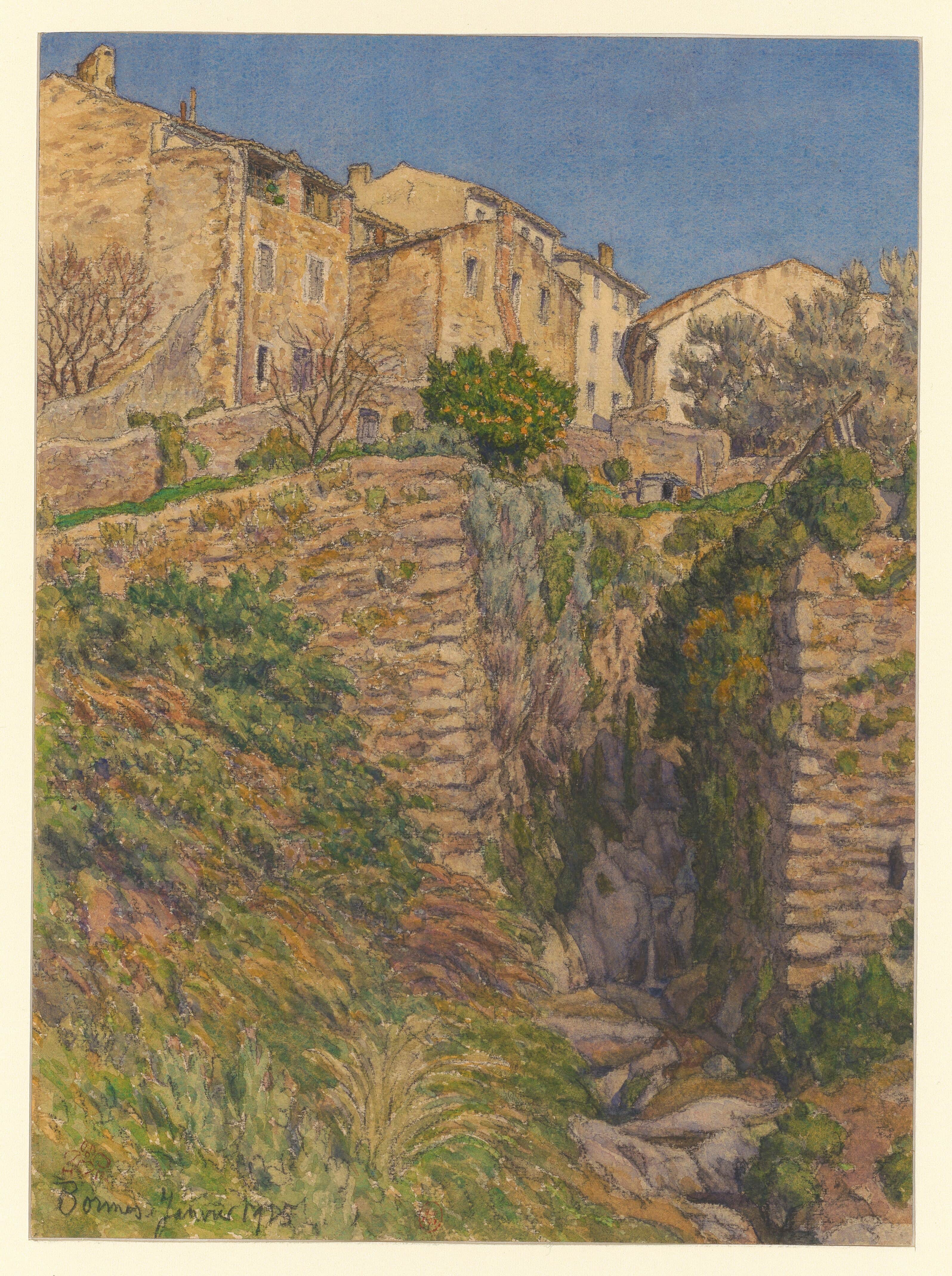 《博尔梅斯》（Bormes）｜亨利·里维埃 Henri Rivière｜1925