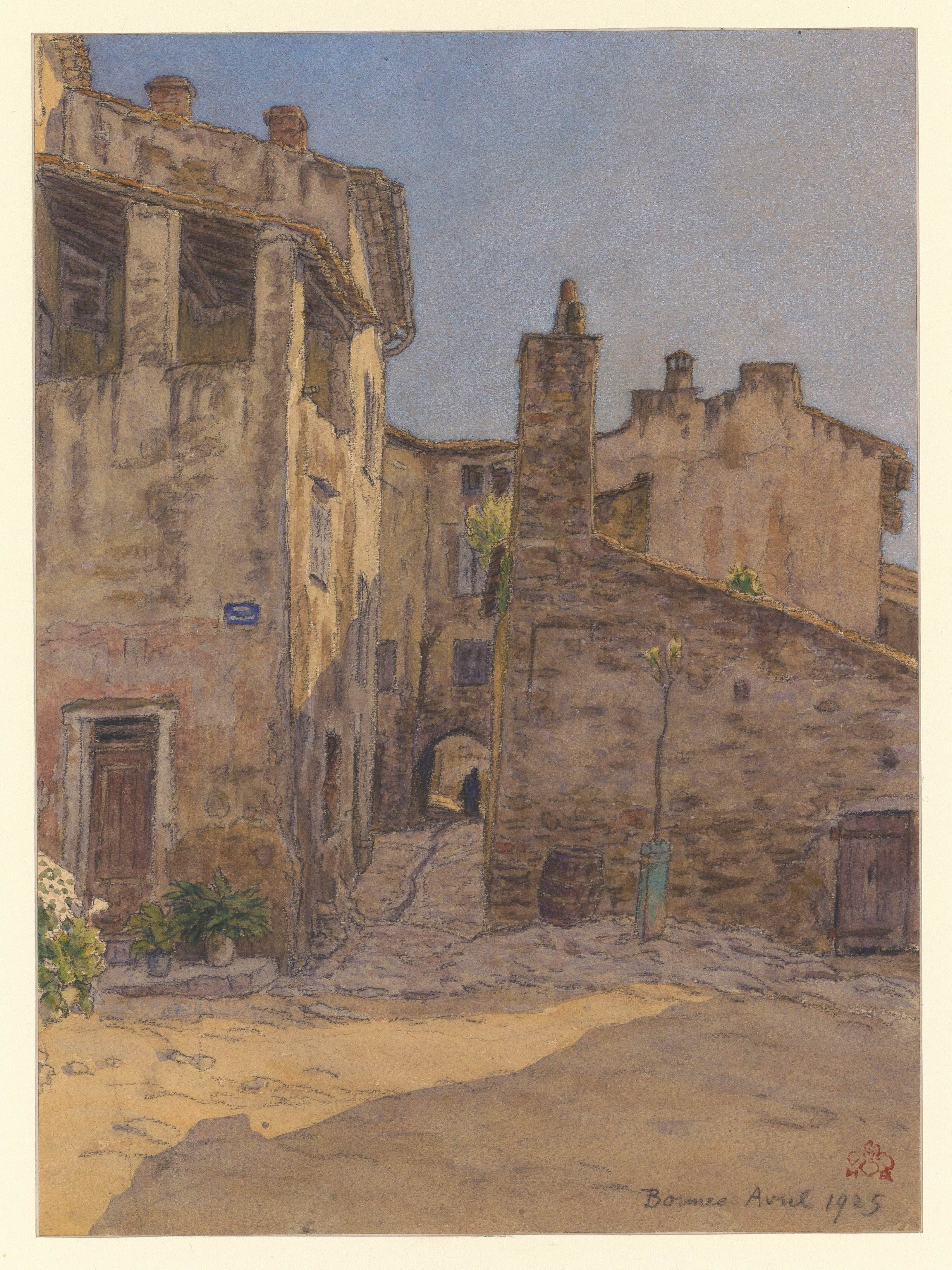 《博尔梅斯》（Bormes）｜亨利·里维埃 Henri Rivière｜1925