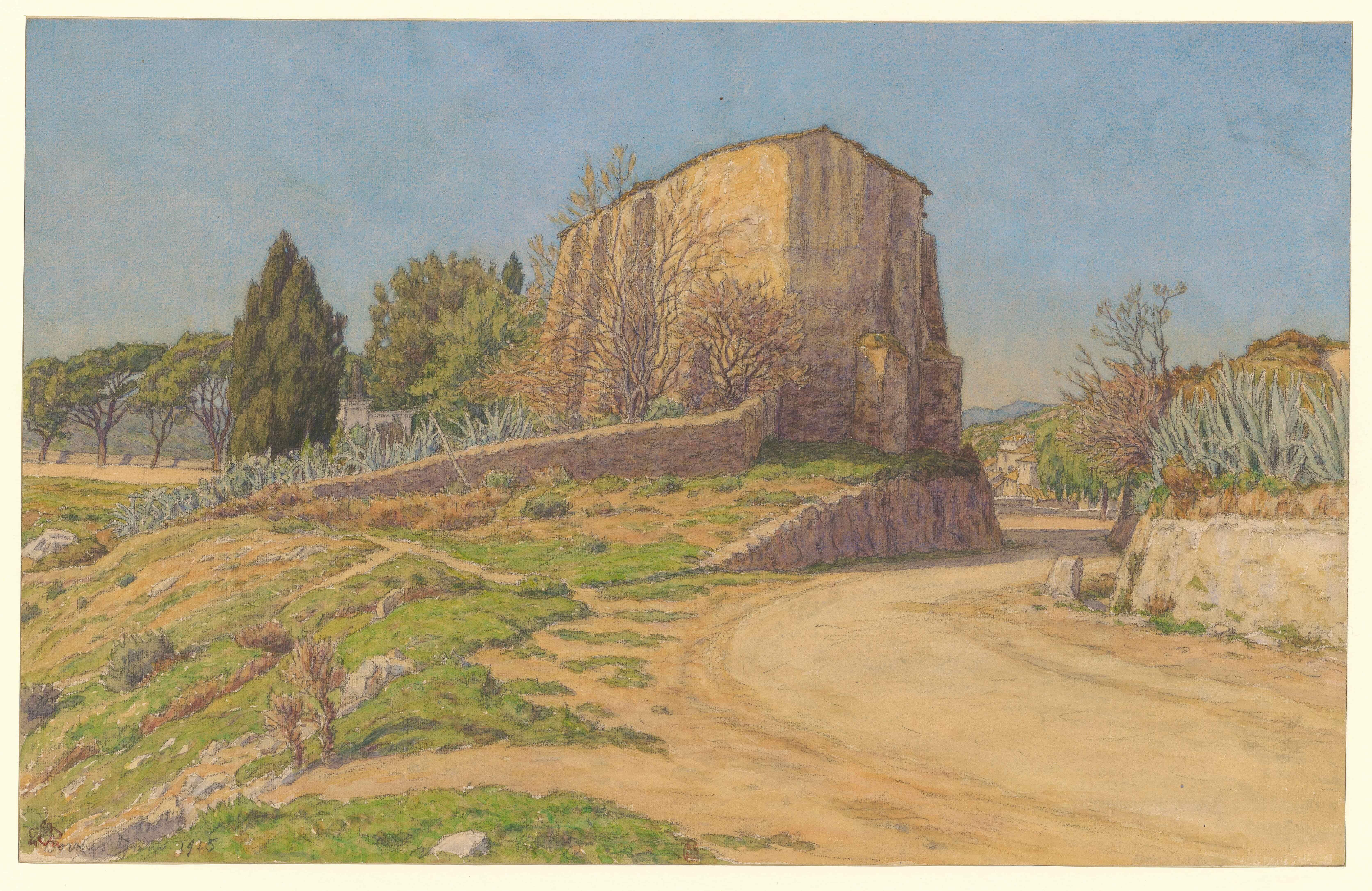《博尔梅斯》（Bormes）｜亨利·里维埃 Henri Rivière｜1925