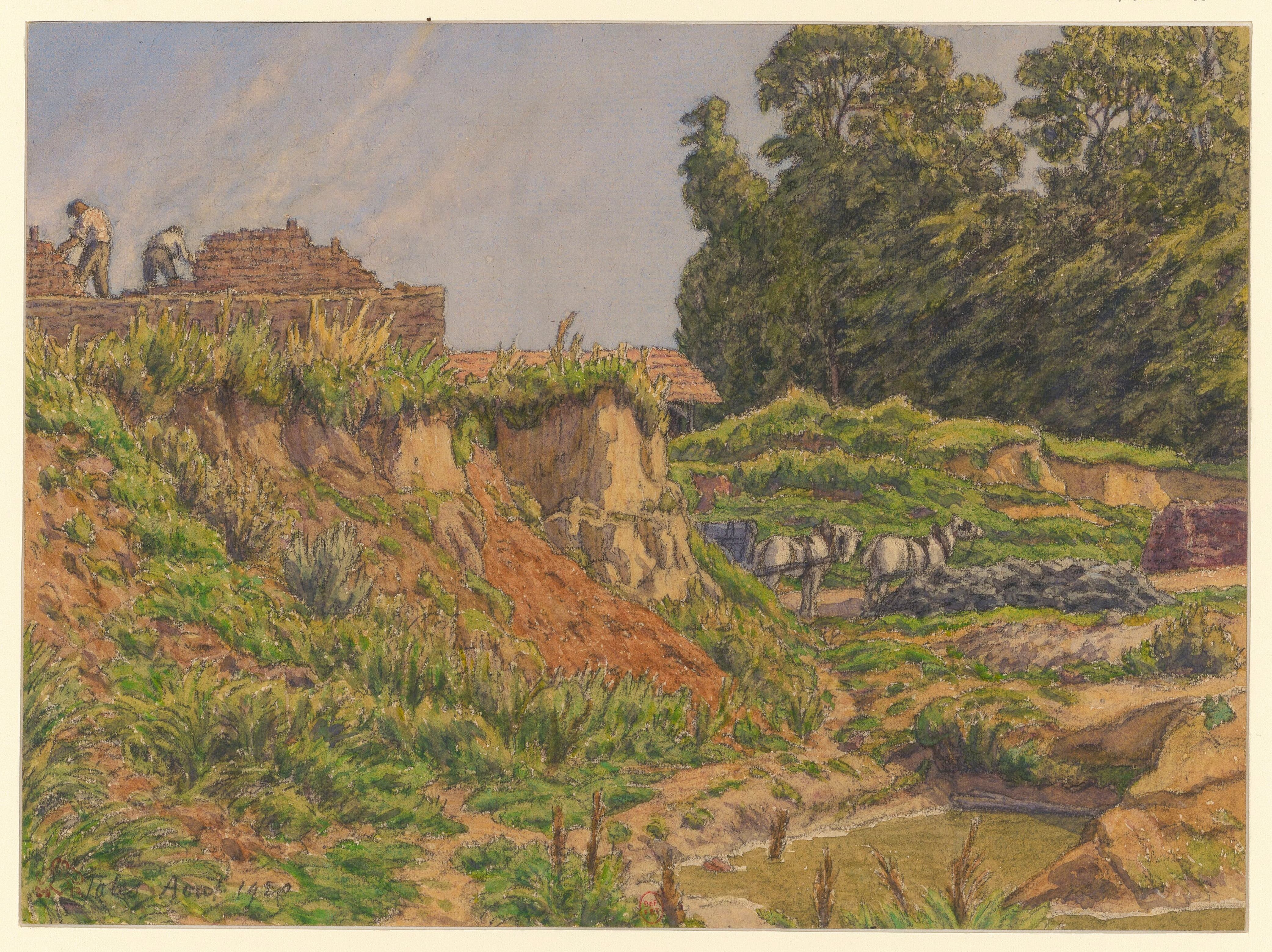 《托特斯》（Tôtes）｜亨利·里维埃 Henri Rivière｜1925