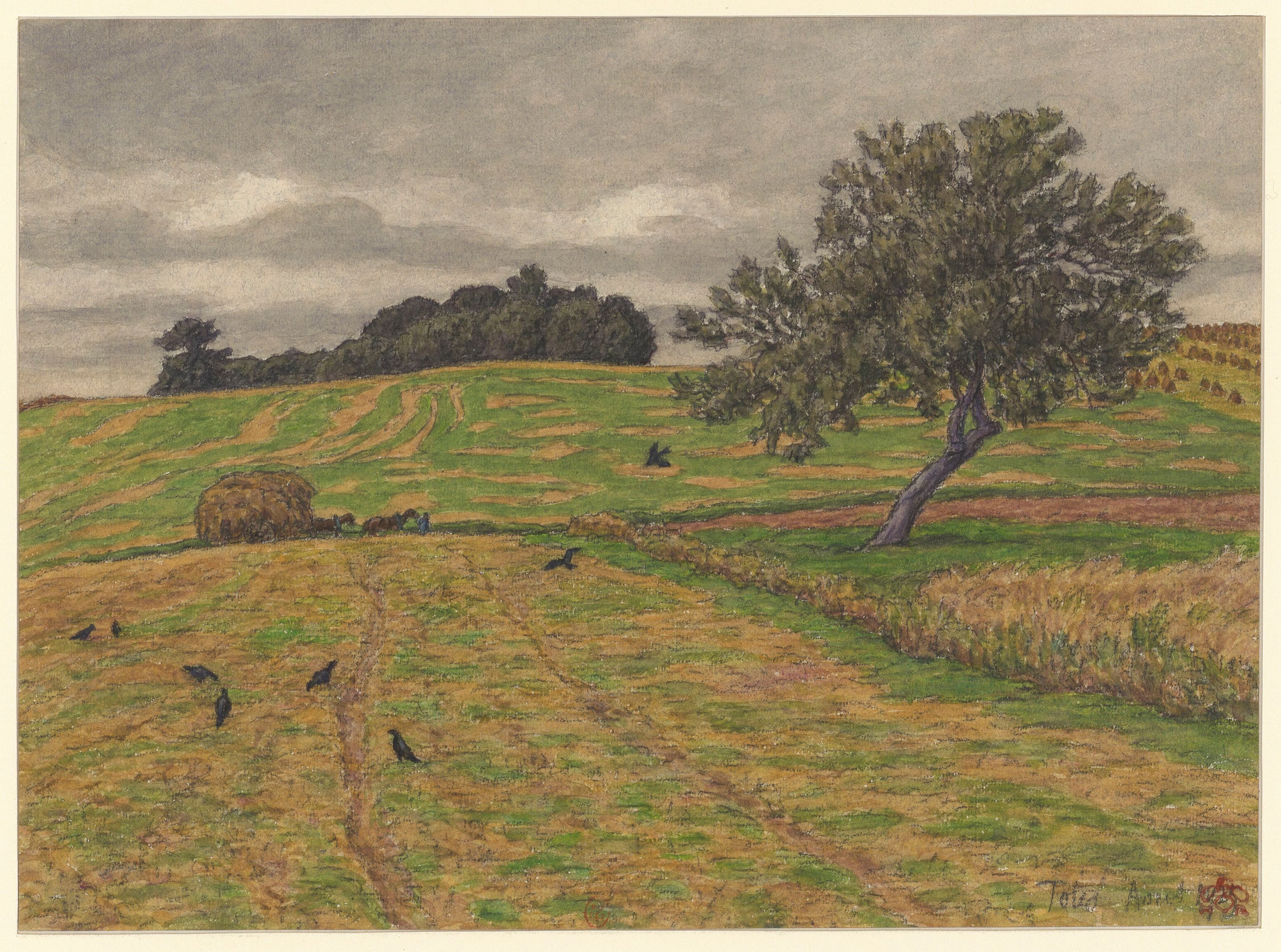 《托特斯》（Tôtes）｜亨利·里维埃 Henri Rivière｜1925