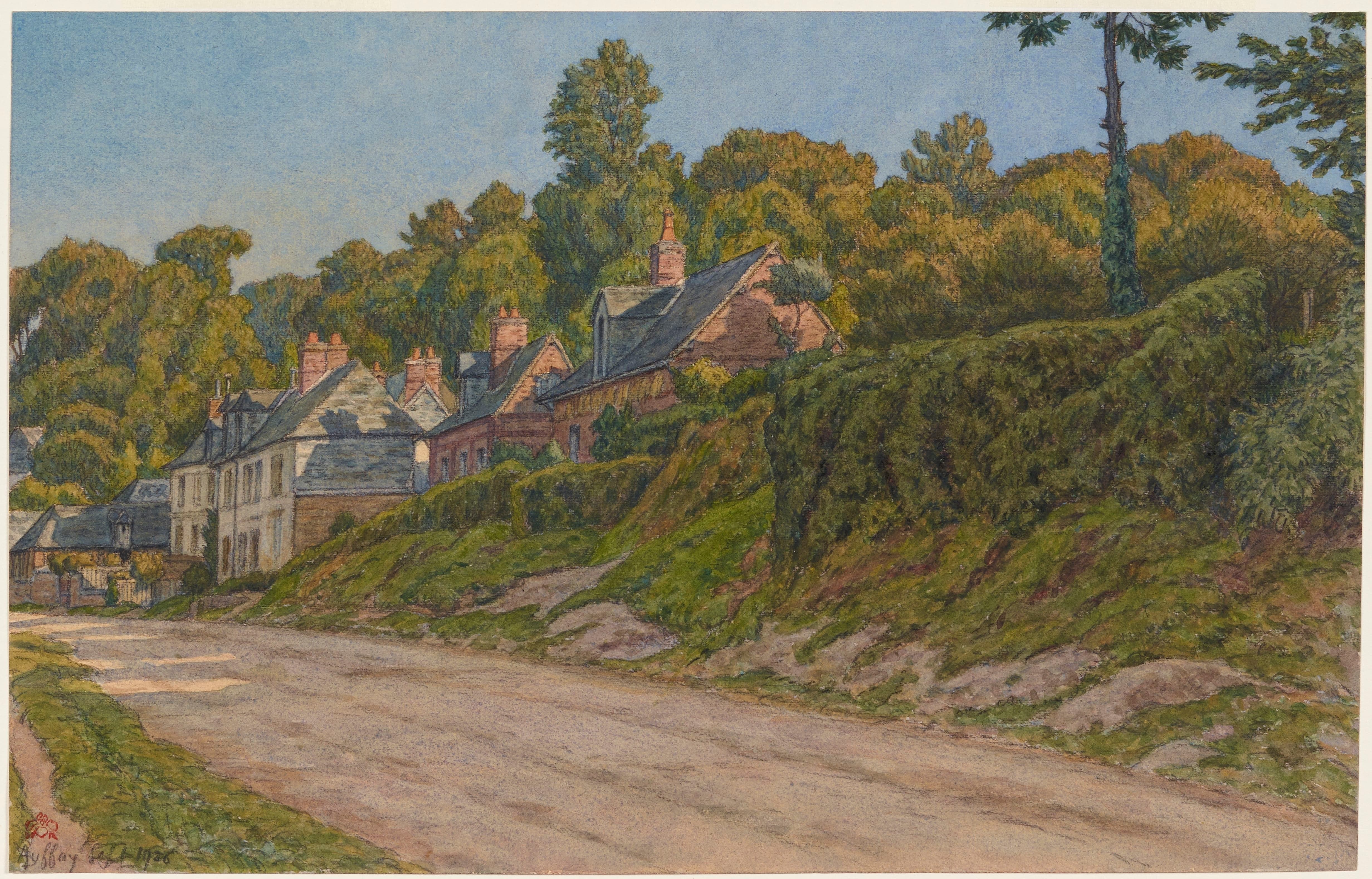 《奥菲之路》（Route d’Auffay）｜亨利·里维埃 Henri Rivière｜1926