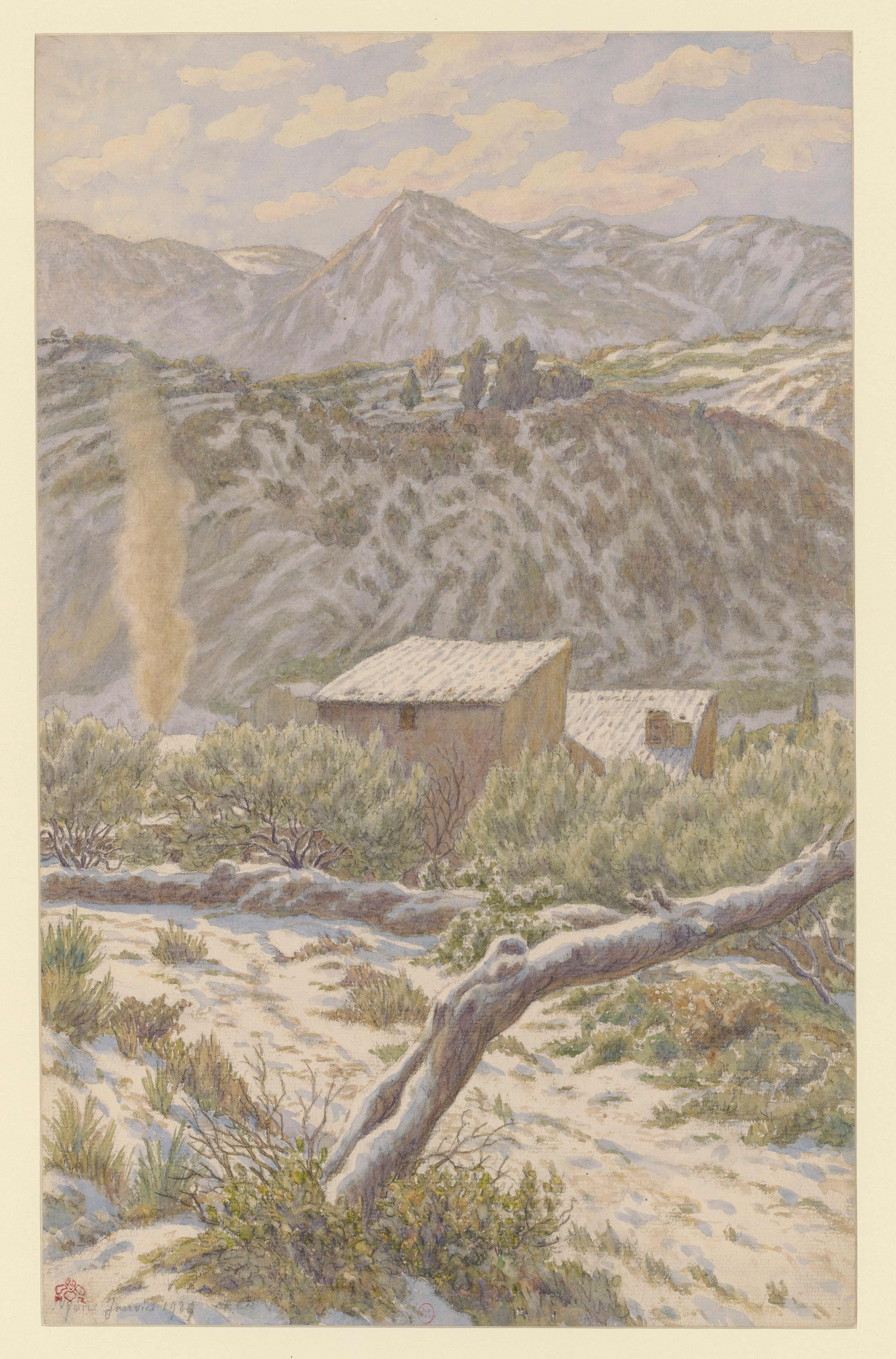 《尼永斯》（Nyons）｜亨利·里维埃 Henri Rivière｜1929