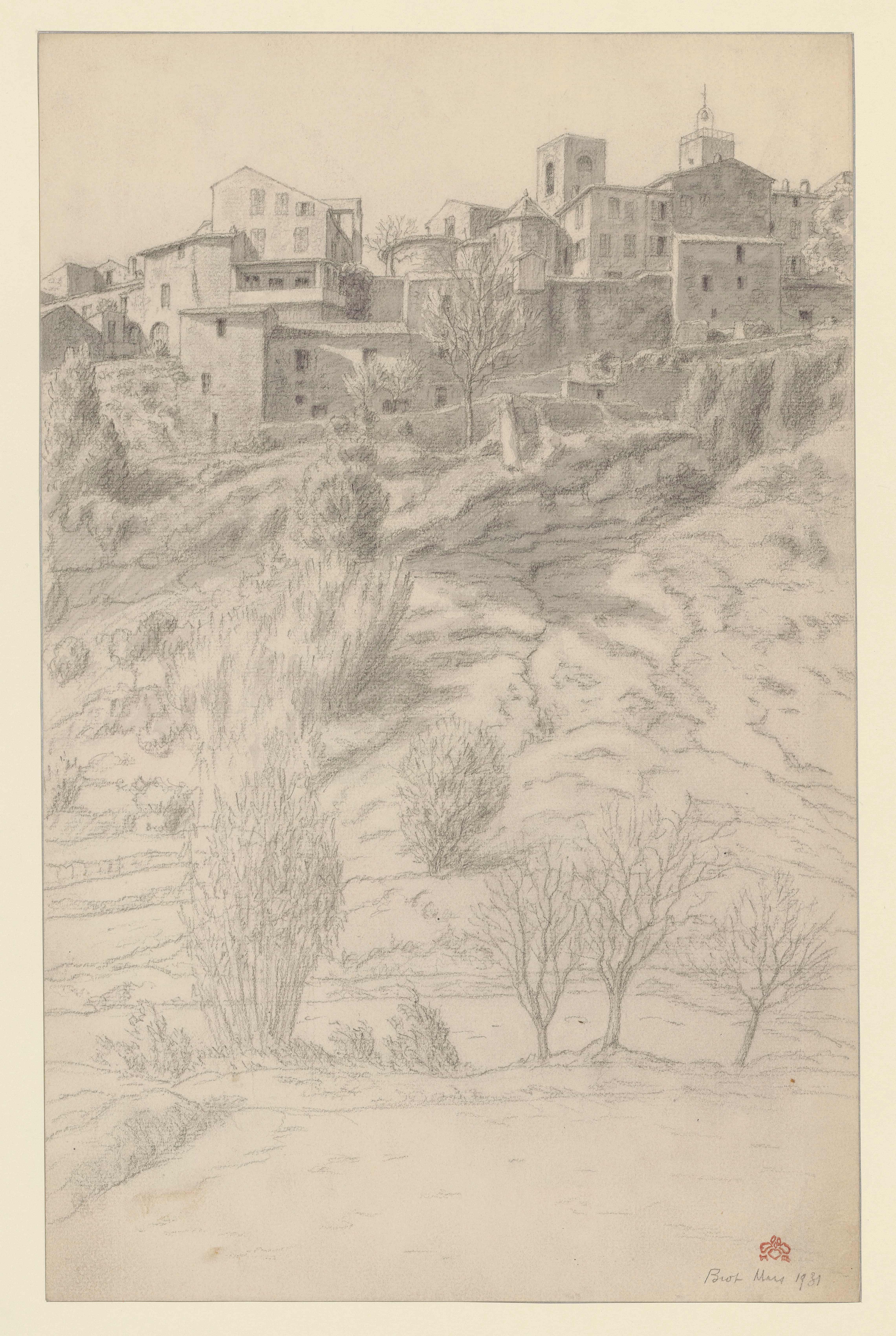 《比奥》（Biot）｜亨利·里维埃 Henri Rivière｜1931