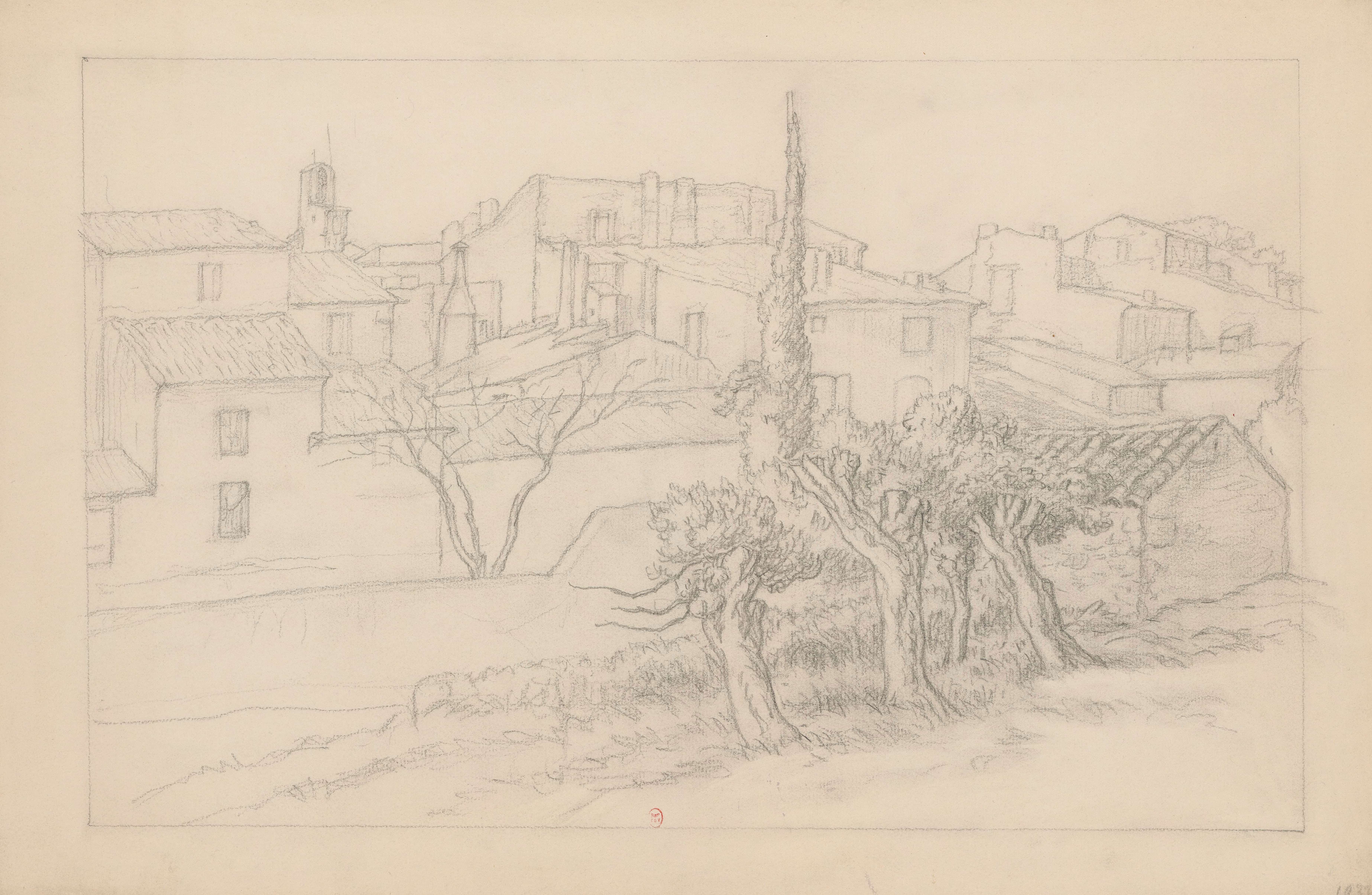 《卢马林》（Lourmarin）｜亨利·里维埃 Henri Rivière｜1932