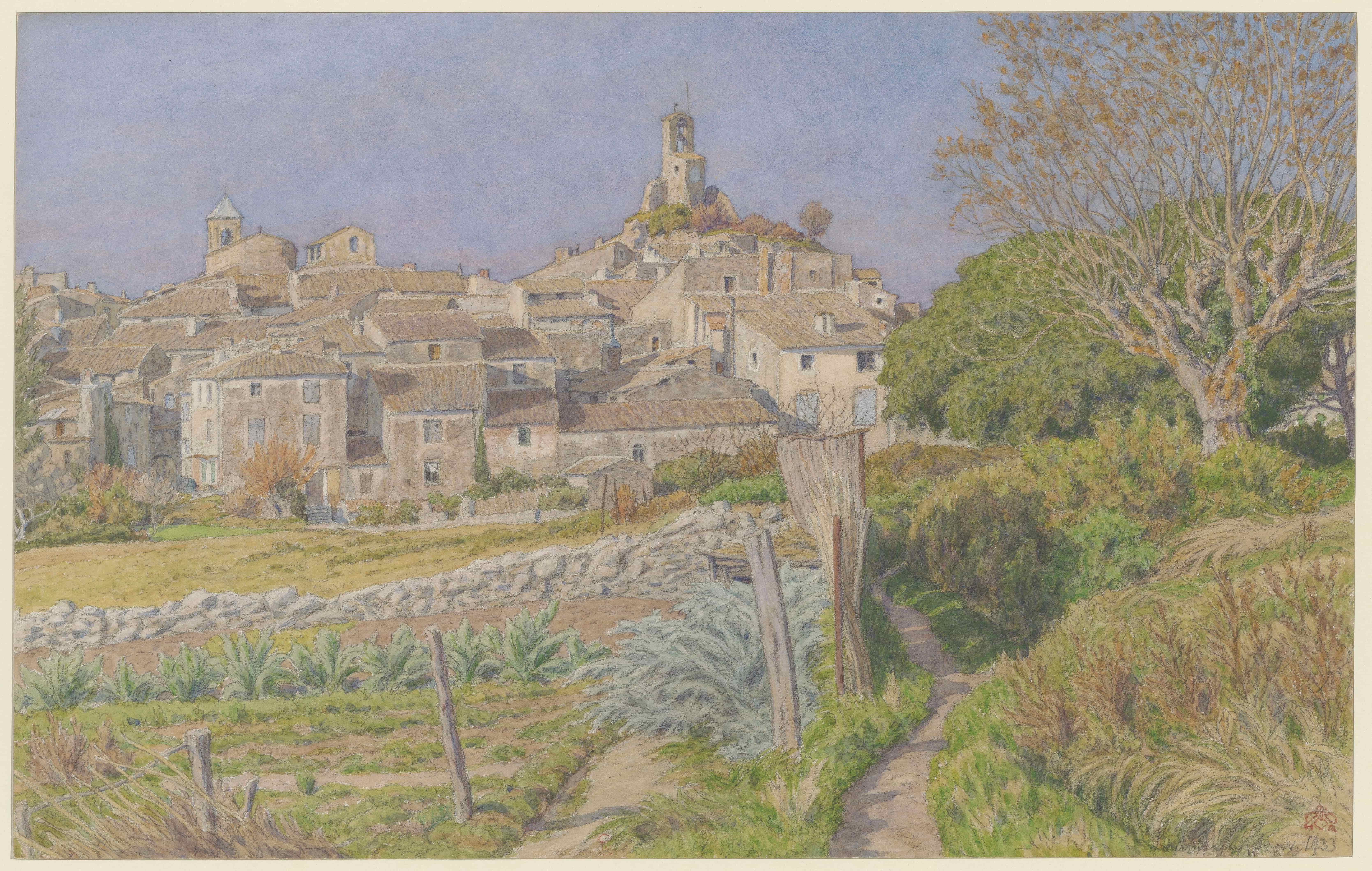 《卢马林》（Lourmarin）｜亨利·里维埃 Henri Rivière｜1933