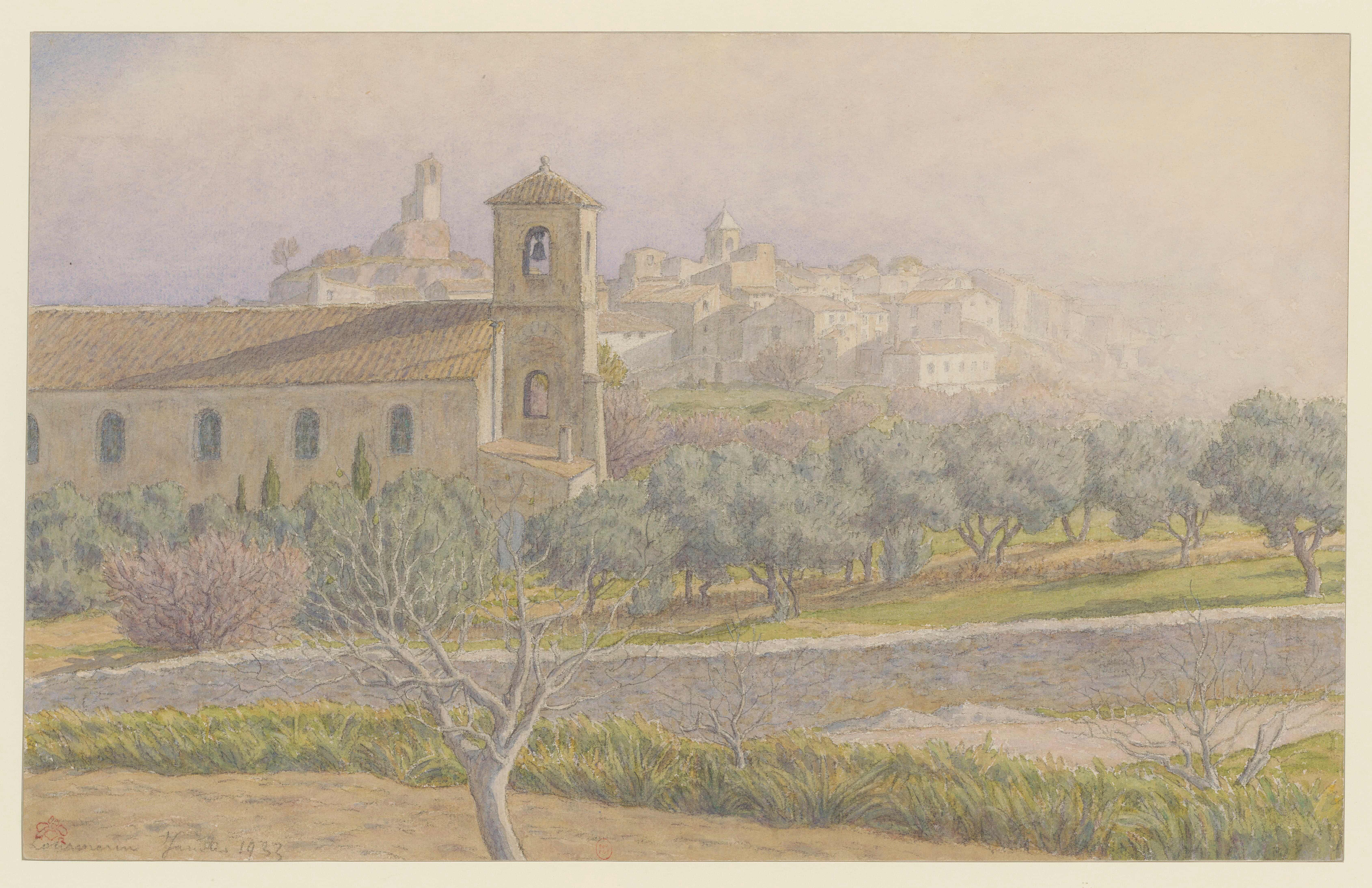 《卢马林》（Lourmarin）｜亨利·里维埃 Henri Rivière｜1933