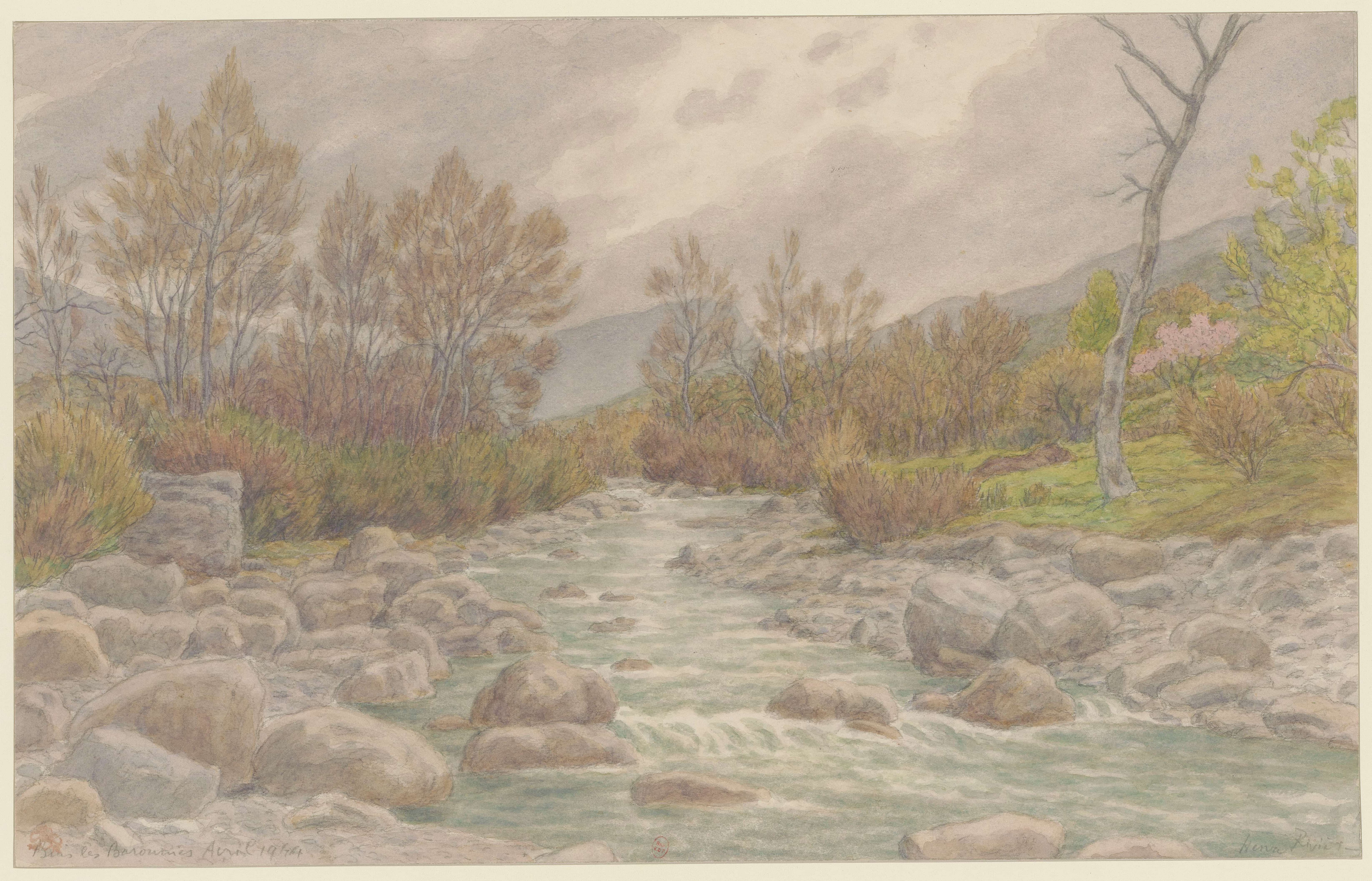 《布伊莱巴罗尼斯, 梅农》（Buis-les-Baronnies, Menon）｜亨利·里维埃 Henri Rivière｜1944