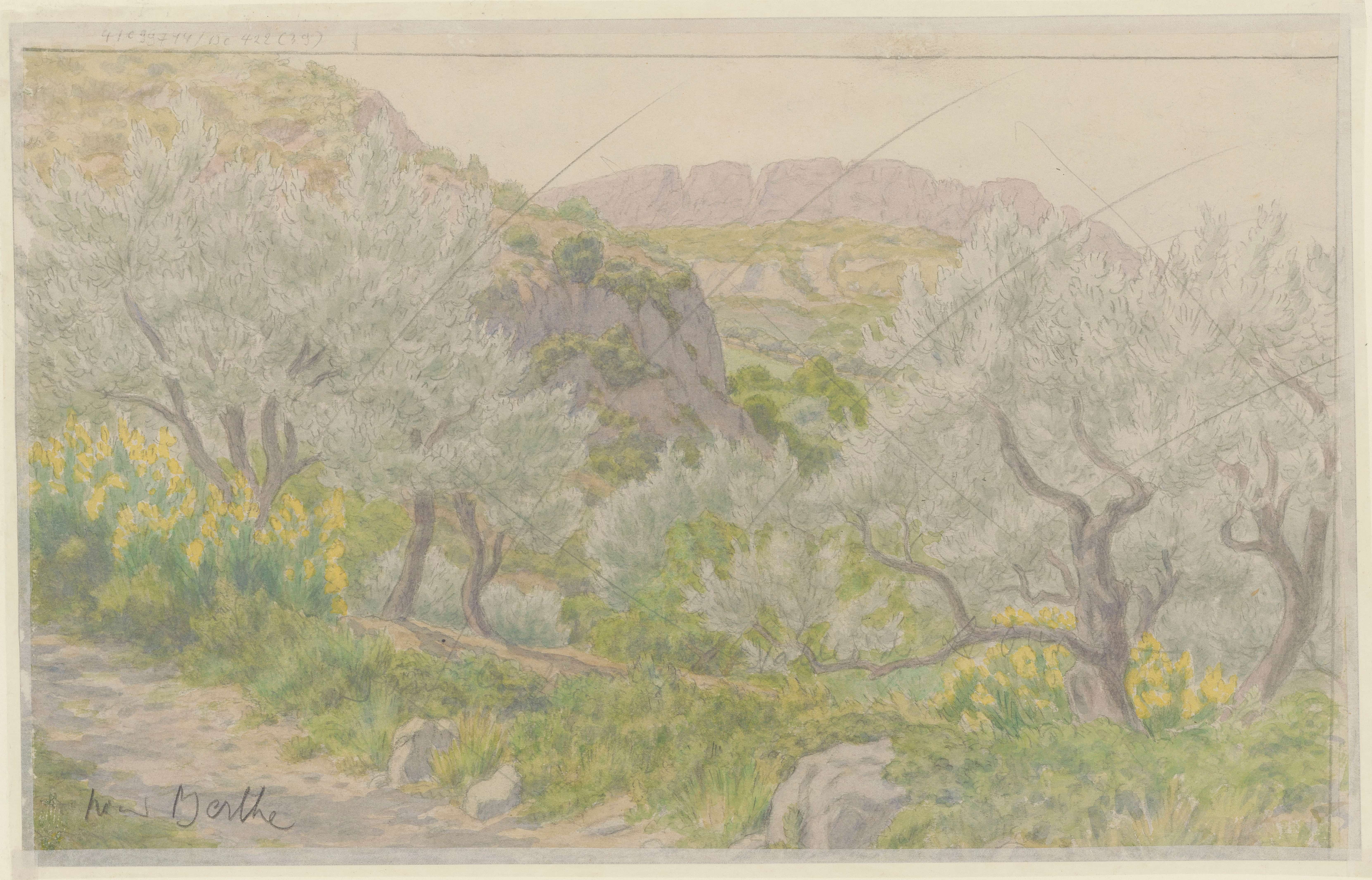《布伊莱巴罗尼》（Buis-les-Baronnies）｜亨利·里维埃 Henri Rivière｜1944