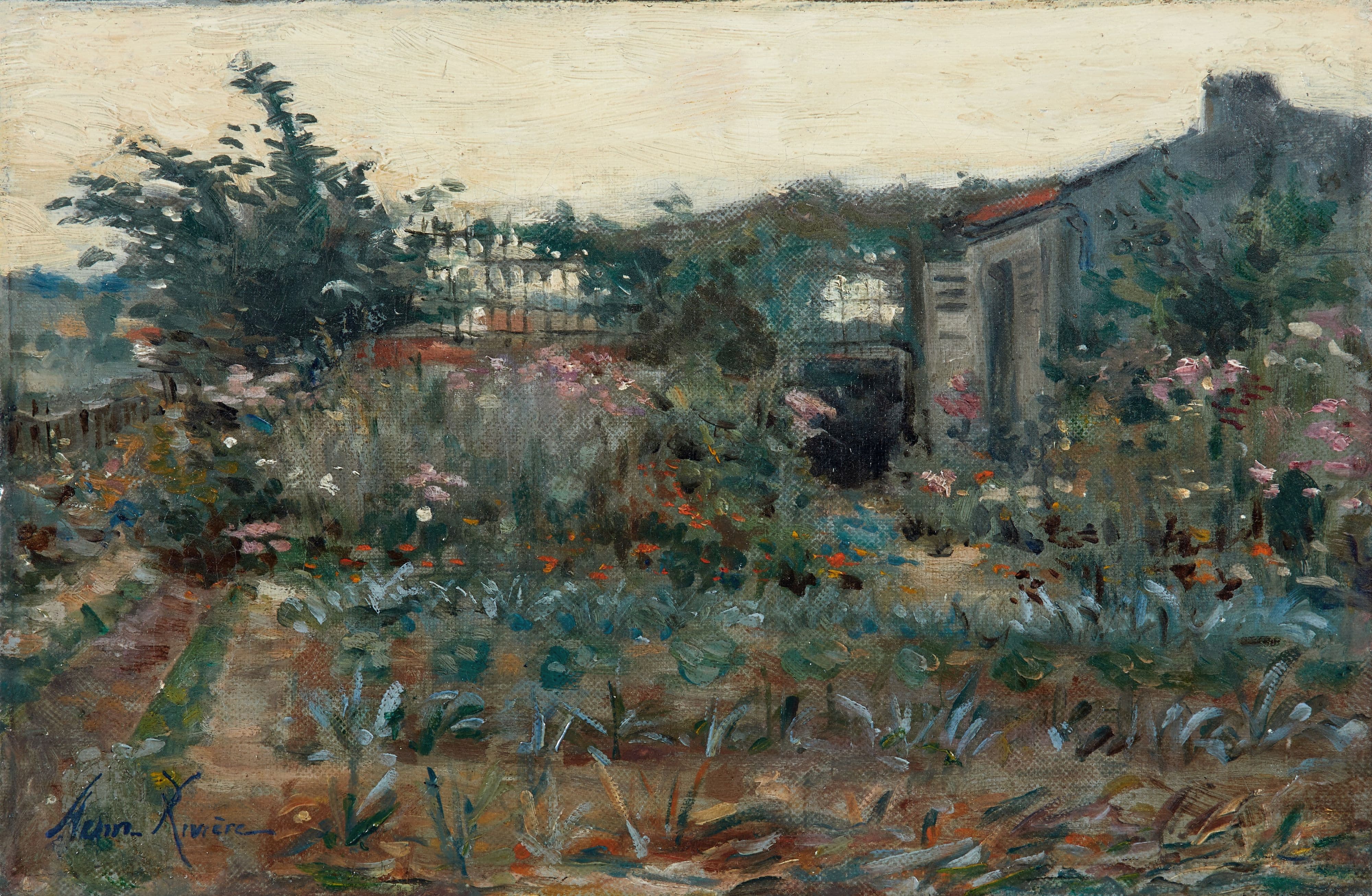 《菜园》（The vegetable garden）｜亨利·里维埃 Henri Rivière｜不明