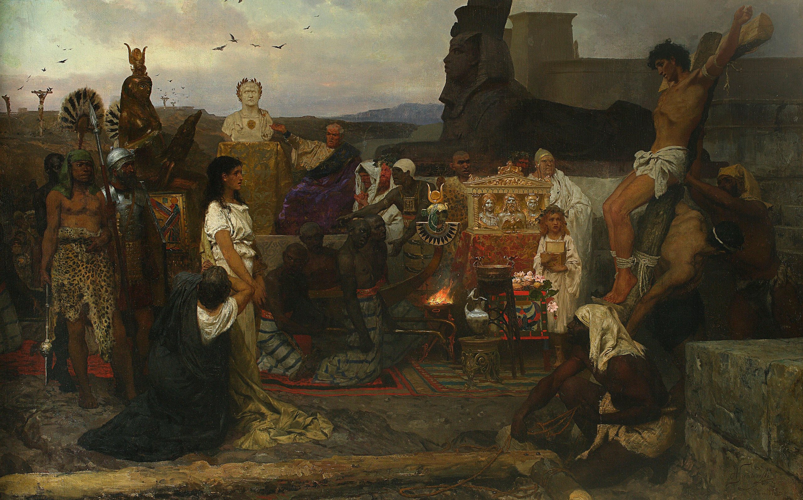 《早期基督徒殉道》（Martyrdom of early Christians）｜亨里克·谢米拉茨基 Henryk Siemiradzki｜1885