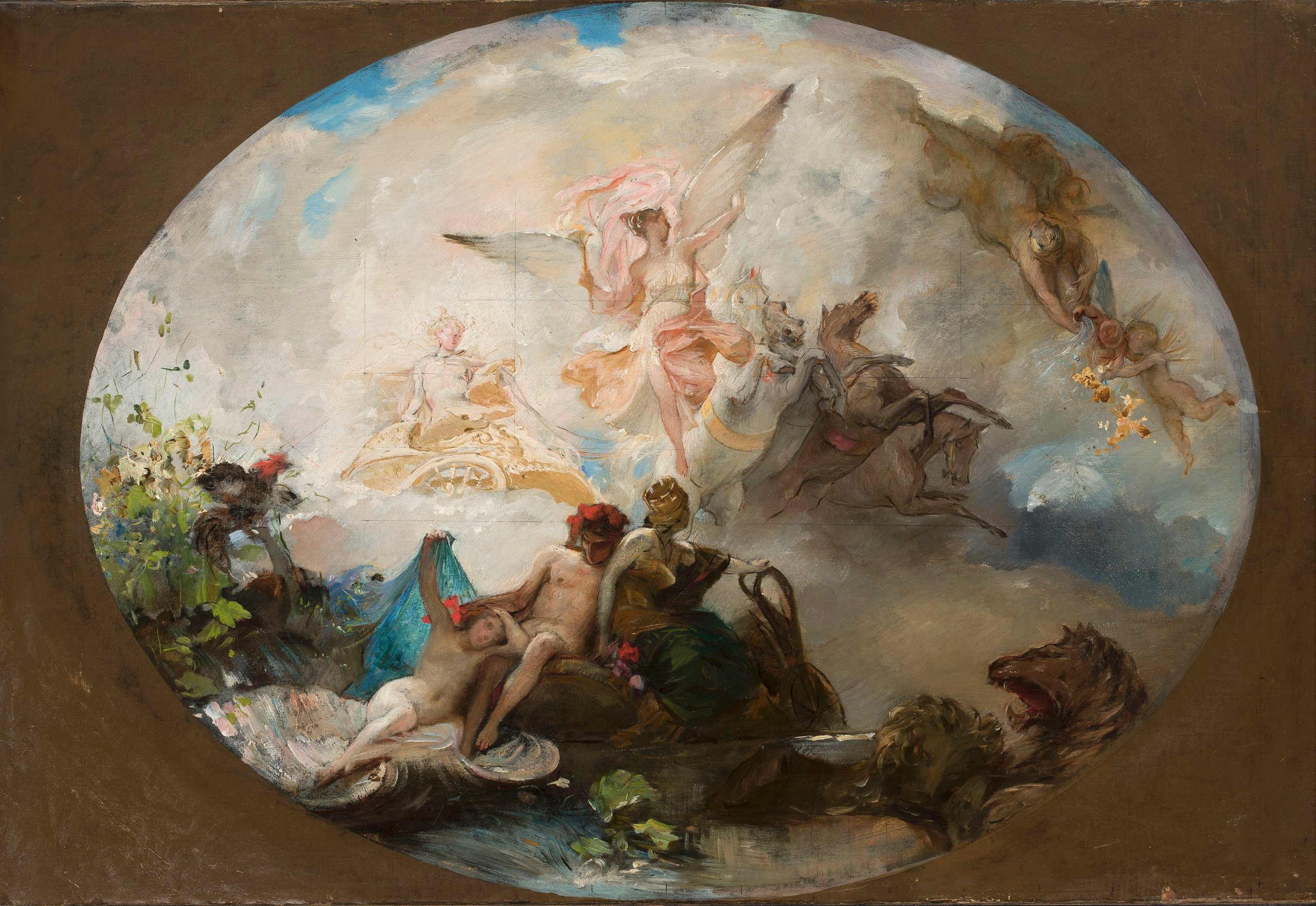 《曙光女神》（Aurora）｜亨里克·谢米拉茨基 Henryk Siemiradzki｜约 1886