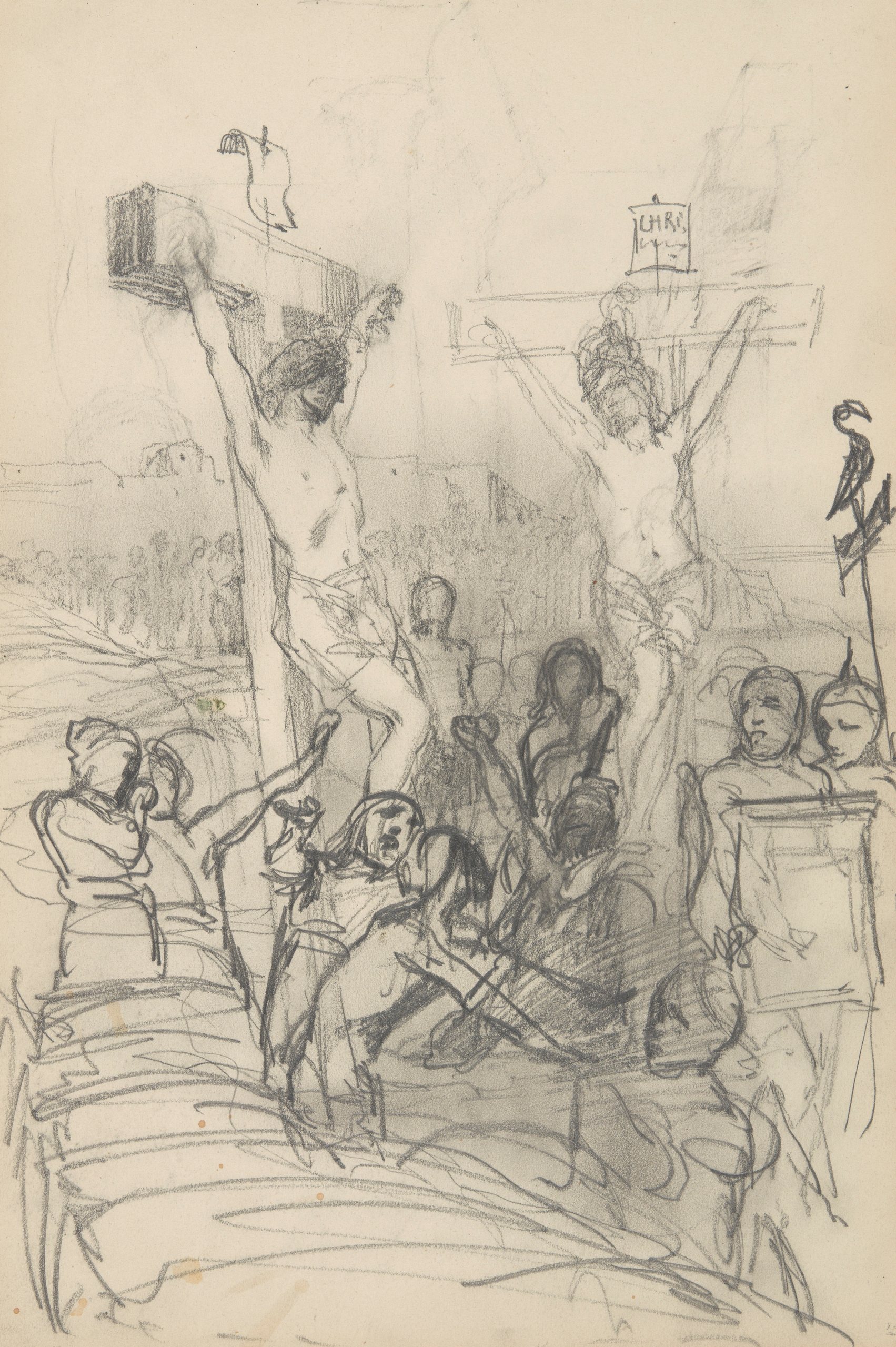 《《各各他》草图》（szkic do obrazu ‘Golgota’）｜亨里克·谢米拉茨基 Henryk Siemiradzki｜1883