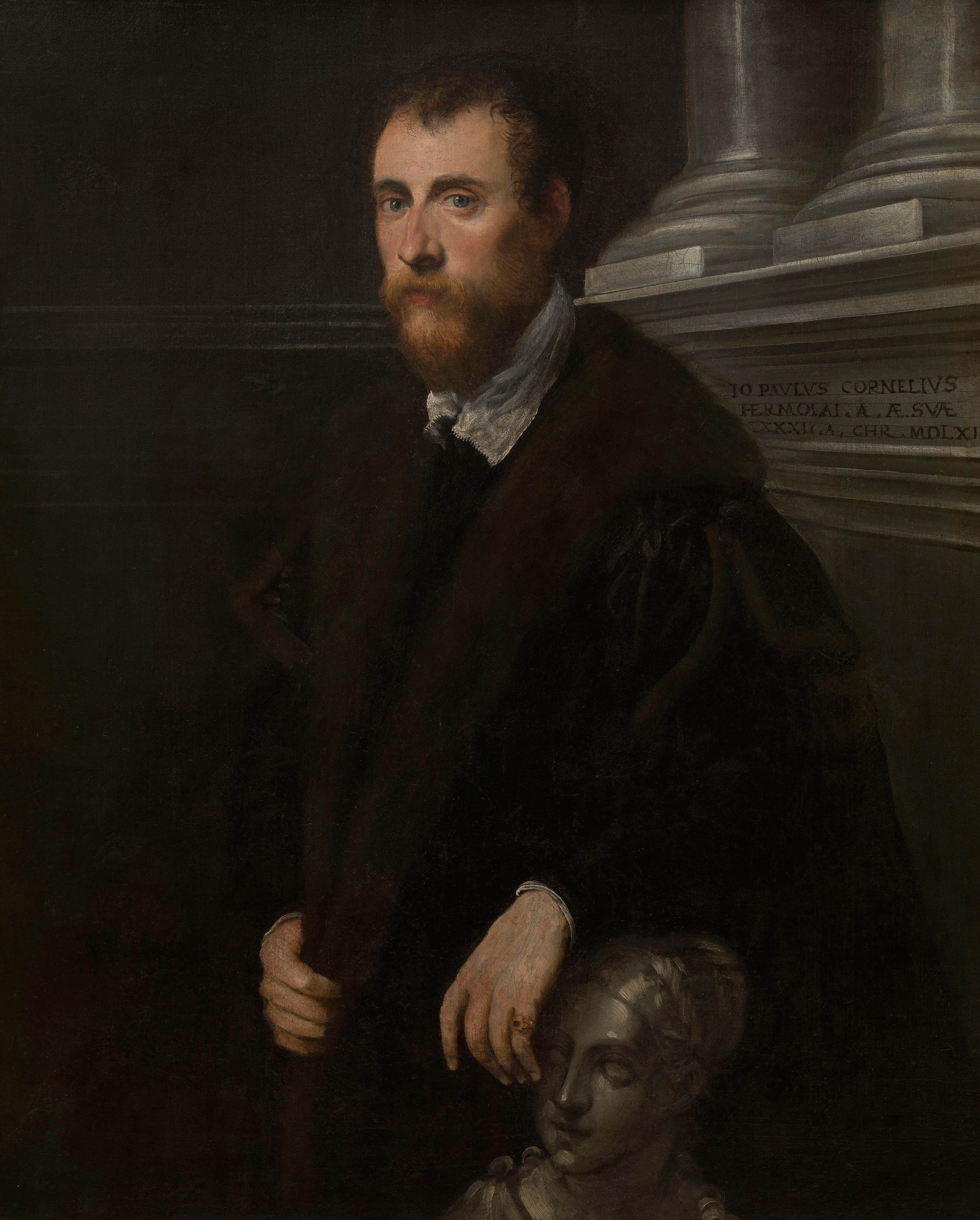 《人文主义者乔瓦尼·保罗·科尔纳罗肖像》（Portrait of the Humanist Giovanni Paolo Cornaro）｜雅各布·丁托列托 Jacopo Tintoretto｜1561