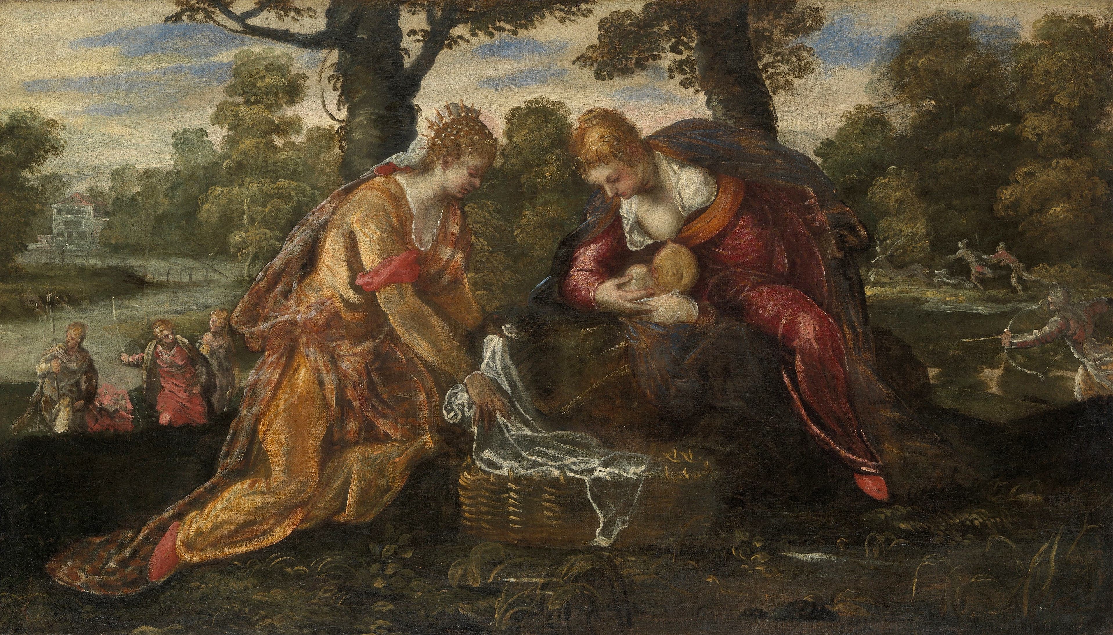《发现摩西》（The Finding of Moses）｜雅各布·丁托列托 Jacopo Tintoretto｜1560年代