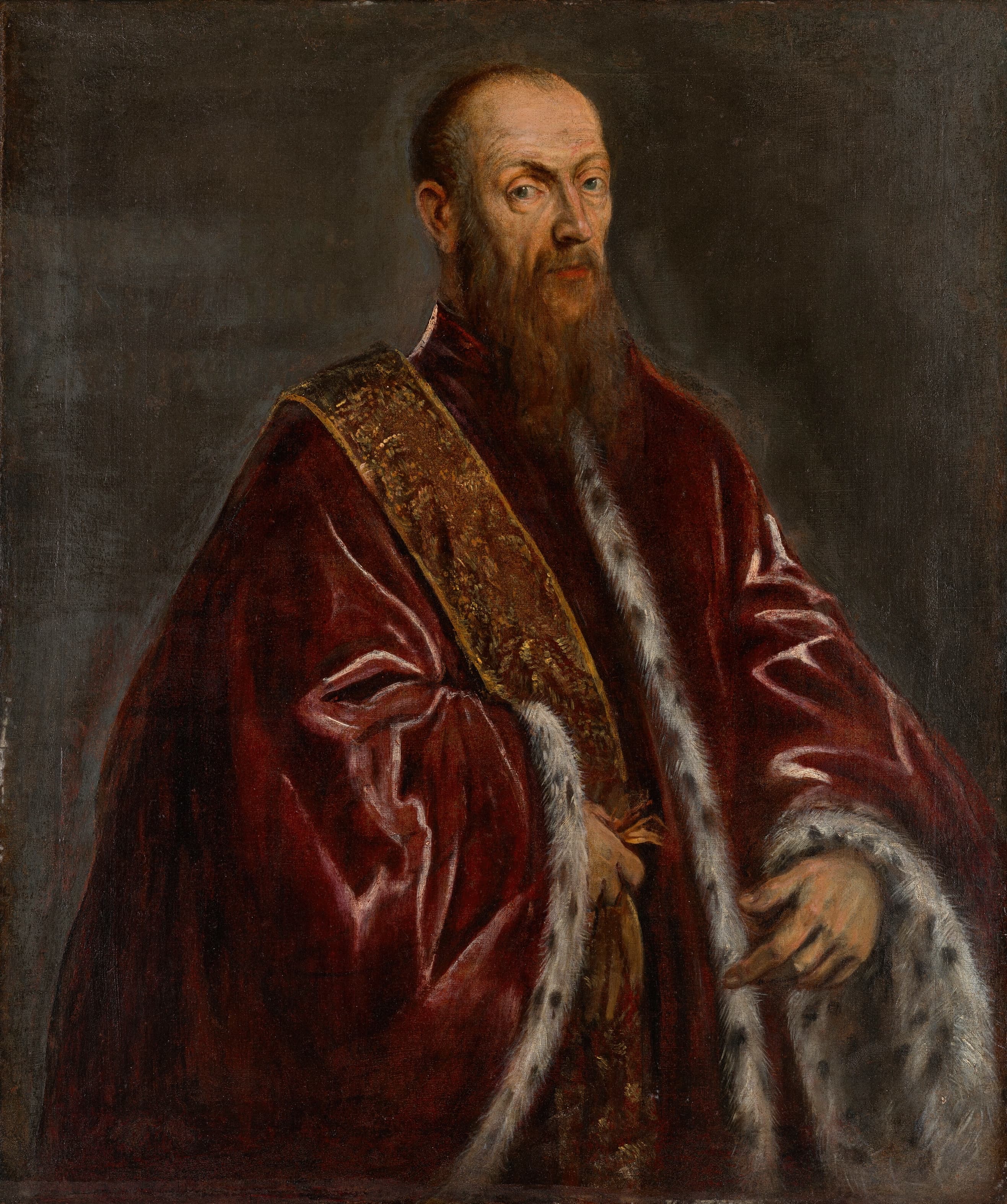 《文琴佐·莫罗西尼肖像》（Portrait of Vincenzo Morosini）｜雅各布·丁托列托 Jacopo Tintoretto｜不明