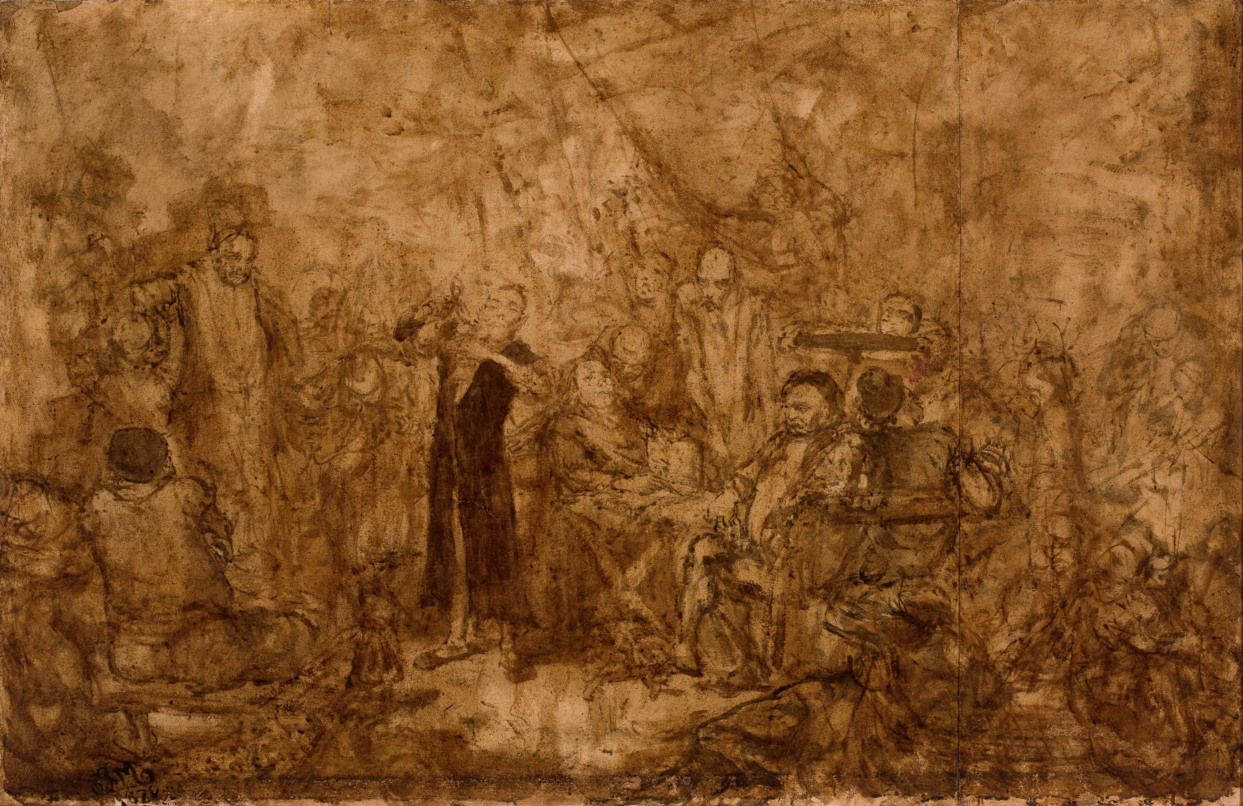 《巴宾共和国，草图》（The Babin Republic, sketch）｜扬·马泰伊科 Jan Matejko｜1870