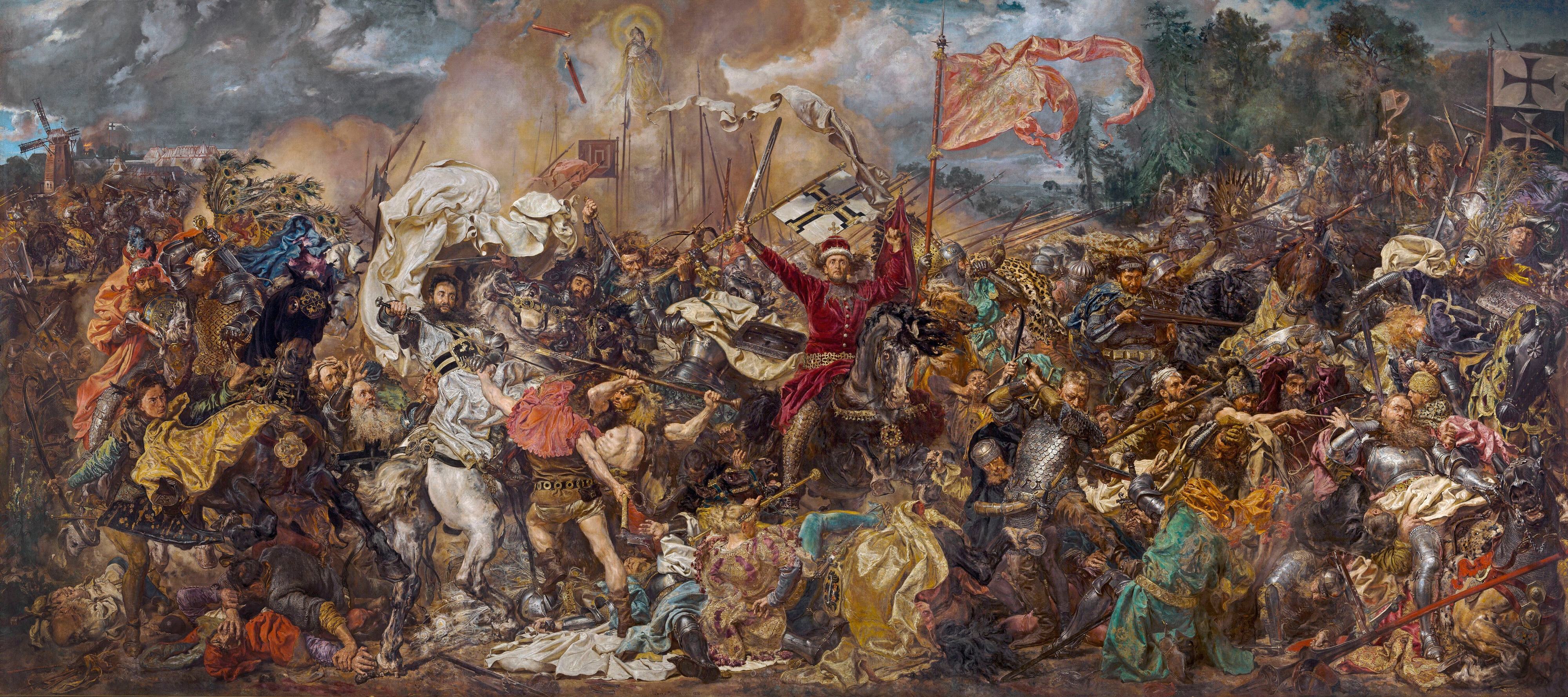 《格伦瓦尔德之战》（The Battle of Grunwald）｜扬·马泰伊科 Jan Matejko｜1878