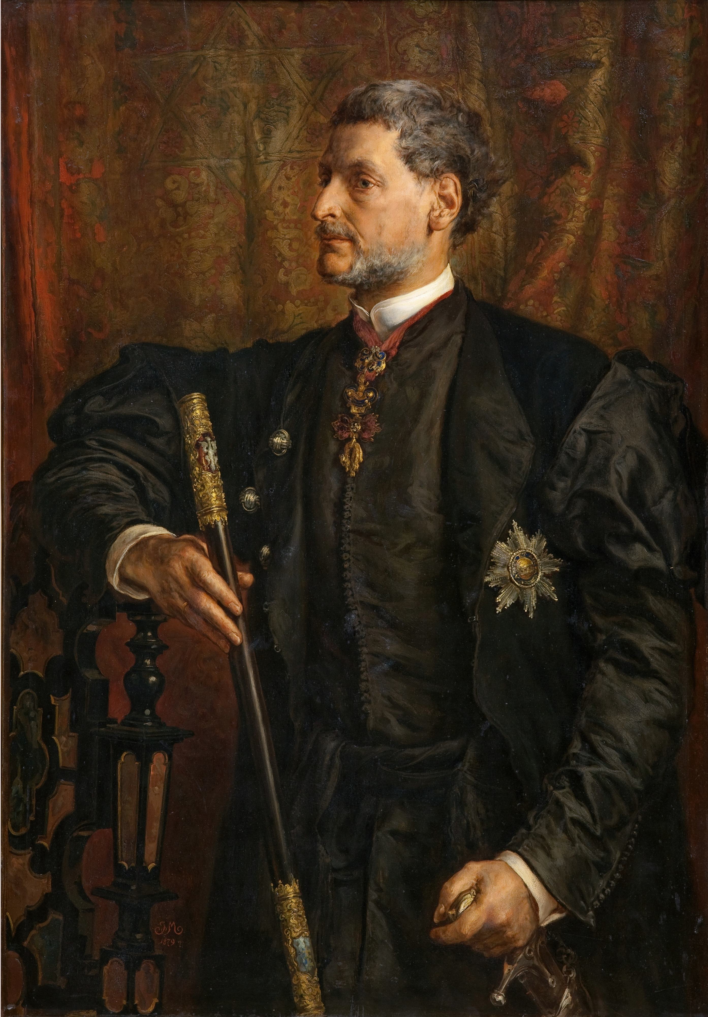 《阿尔弗雷德·波托茨基的肖像》（Portrait of Alfred Potocki）｜扬·马泰伊科 Jan Matejko｜1879