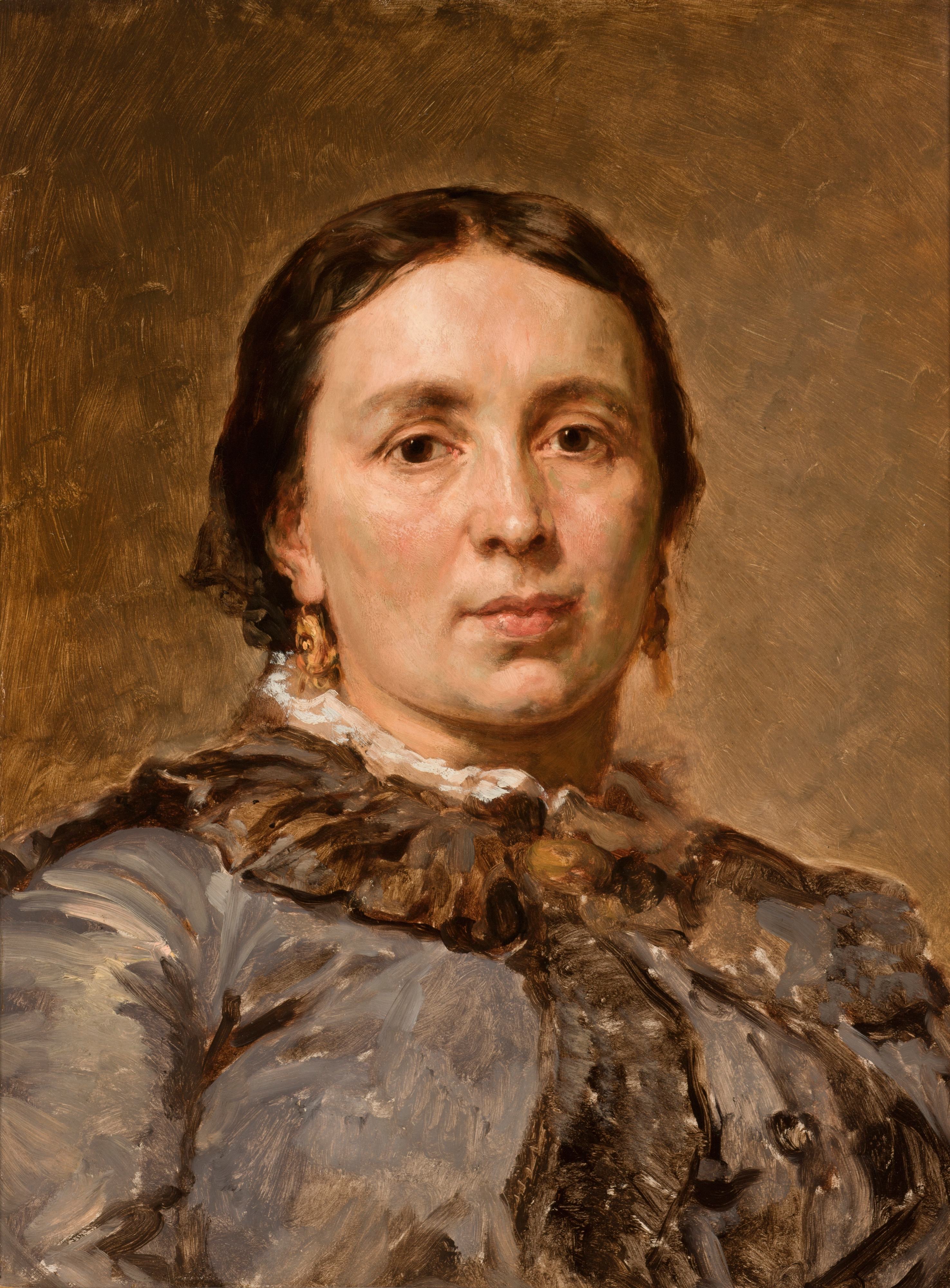 《玛丽亚 (née Matejko GoIchowska) 肖像（1836-1917 年）》（Portrait of Maria née Matejko GoIIchowska (1836-1917)）｜扬·马泰伊科 Jan Matejko｜1882