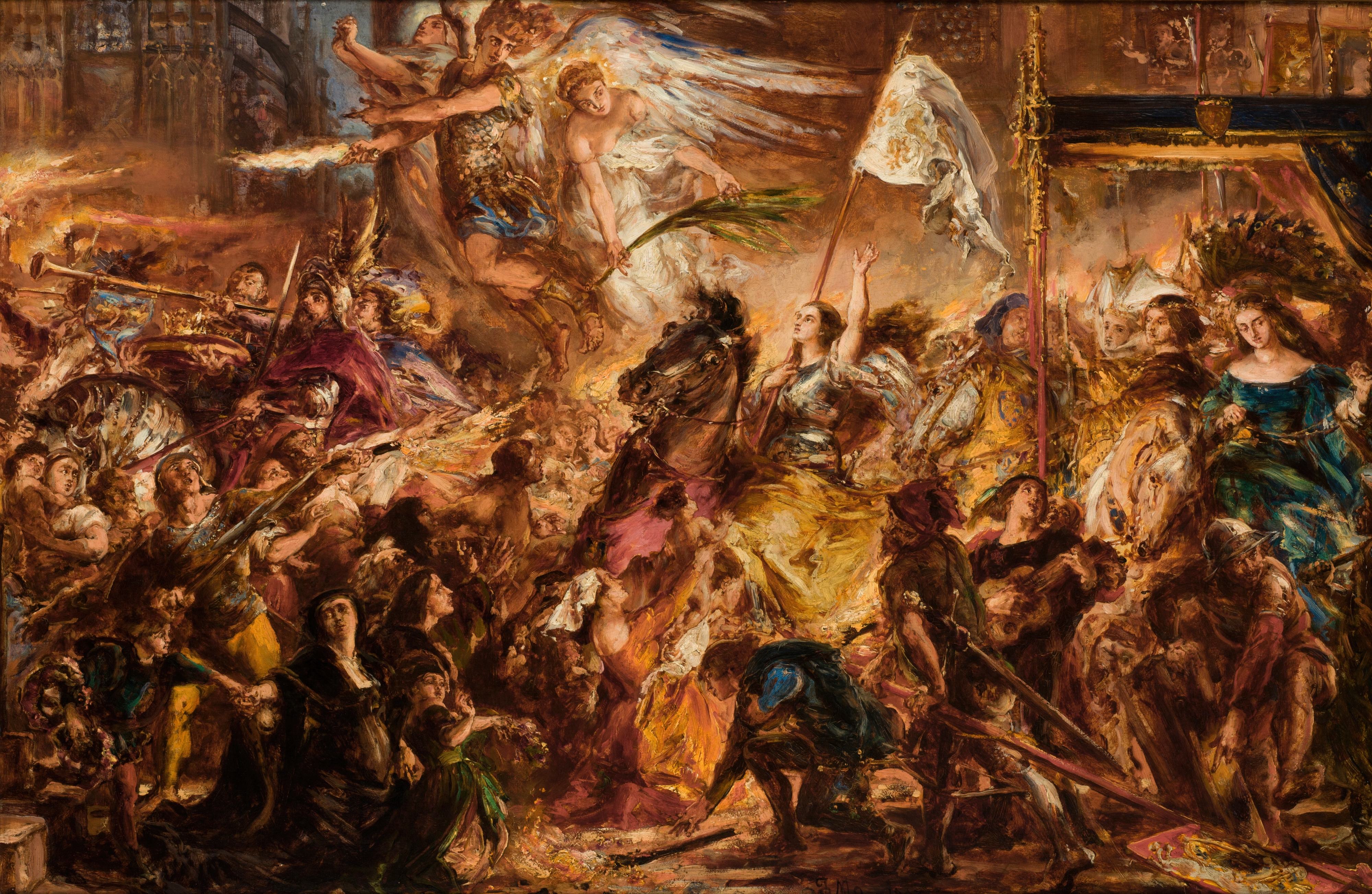 《奥尔良女仆》（The Maid of Orleans）｜扬·马泰伊科 Jan Matejko｜1883