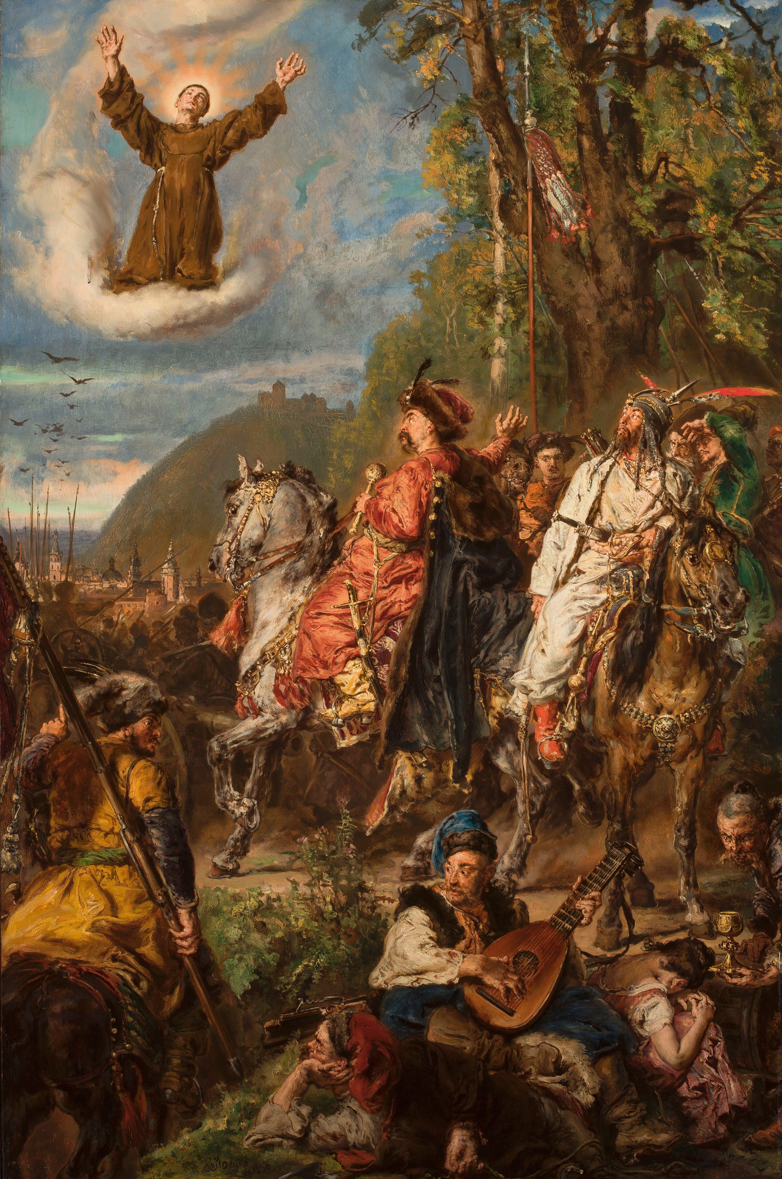 《博赫丹·赫梅利尼茨基和图盖·贝在利沃夫》（Bohdan Khmelnytsky with Tugay Bey at Lviv）｜扬·马泰伊科 Jan Matejko｜1885