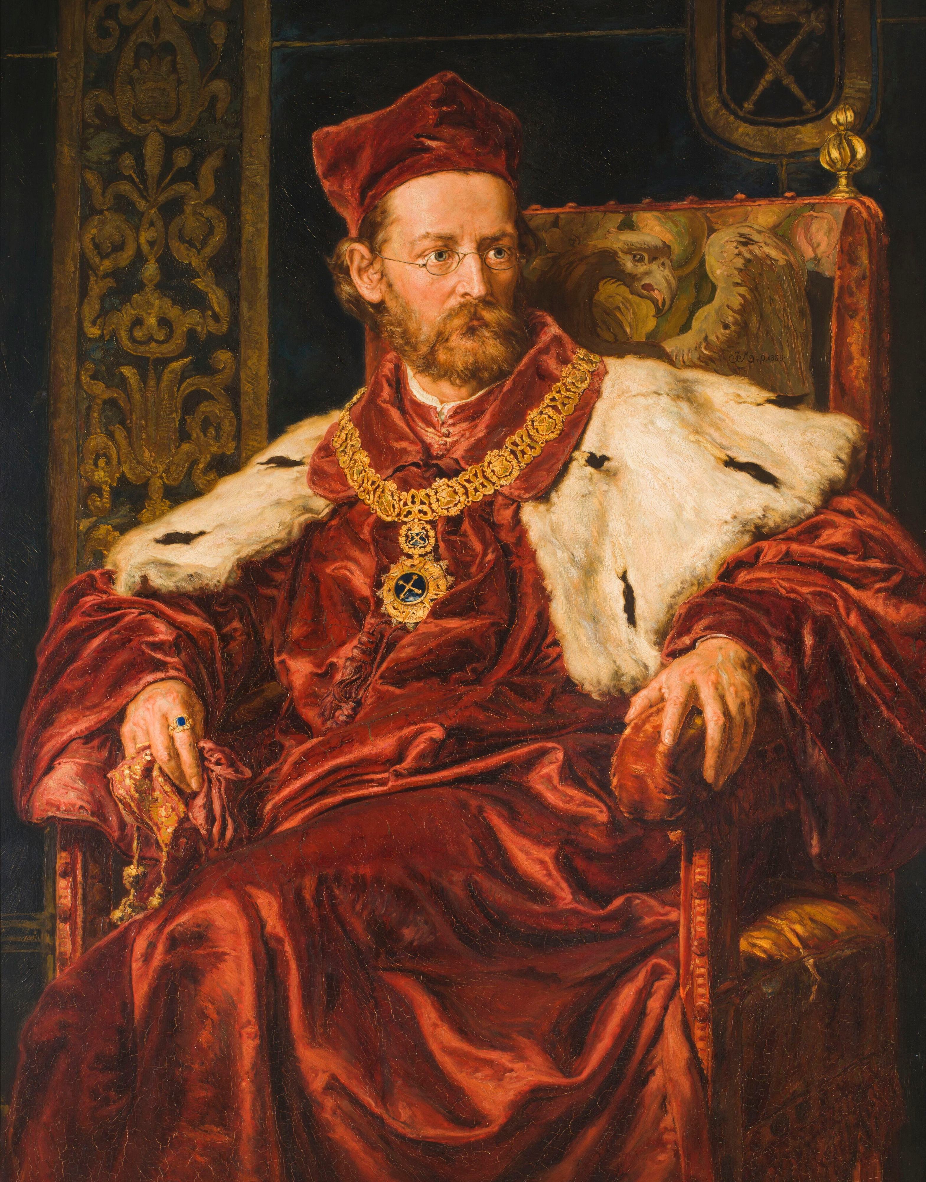 《约瑟夫·苏伊斯基的肖像》（Portrait of Józef Szujski）｜扬·马泰伊科 Jan Matejko｜1888