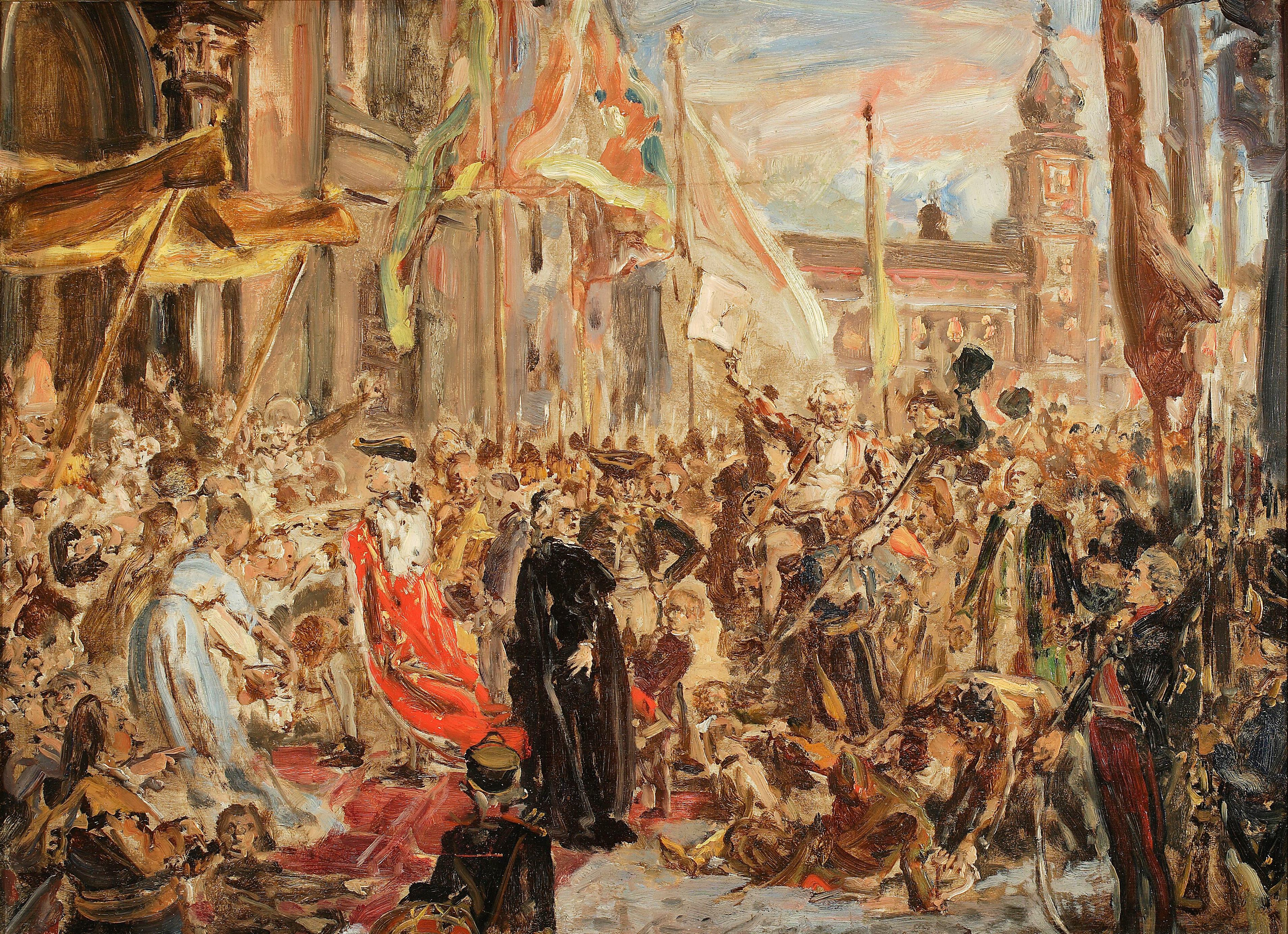 《画作《5月3日宪法》草图》（Sketch for the painting “Constitution of the 3 May”）｜扬·马泰伊科 Jan Matejko｜1890