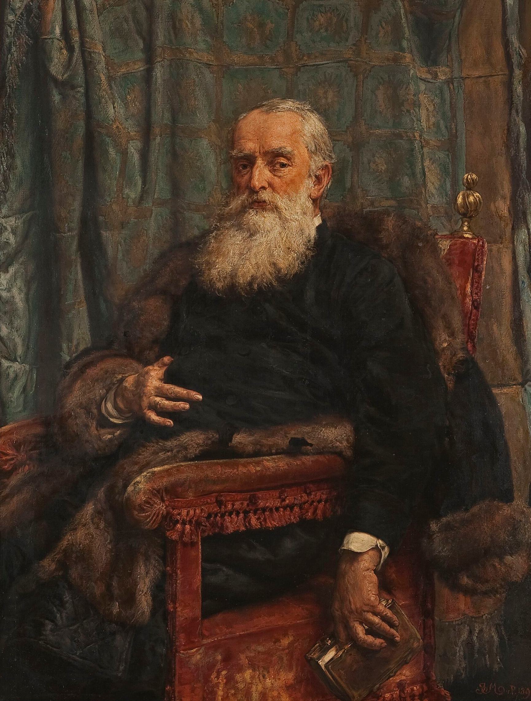 《亨利克·克拉耶夫斯基的肖像》（Portrait of Henryk Krajewski）｜扬·马泰伊科 Jan Matejko｜1892