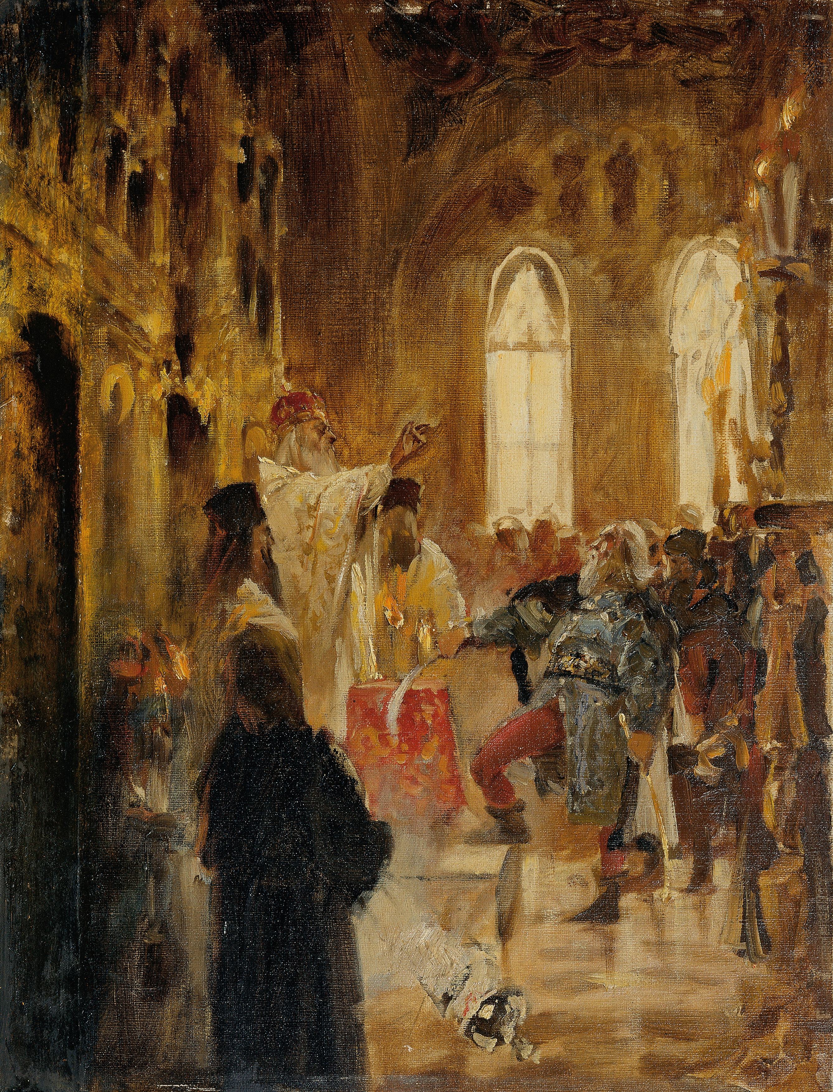 《加冕场景》（Coronation scene）｜扬·马泰伊科 Jan Matejko｜不明