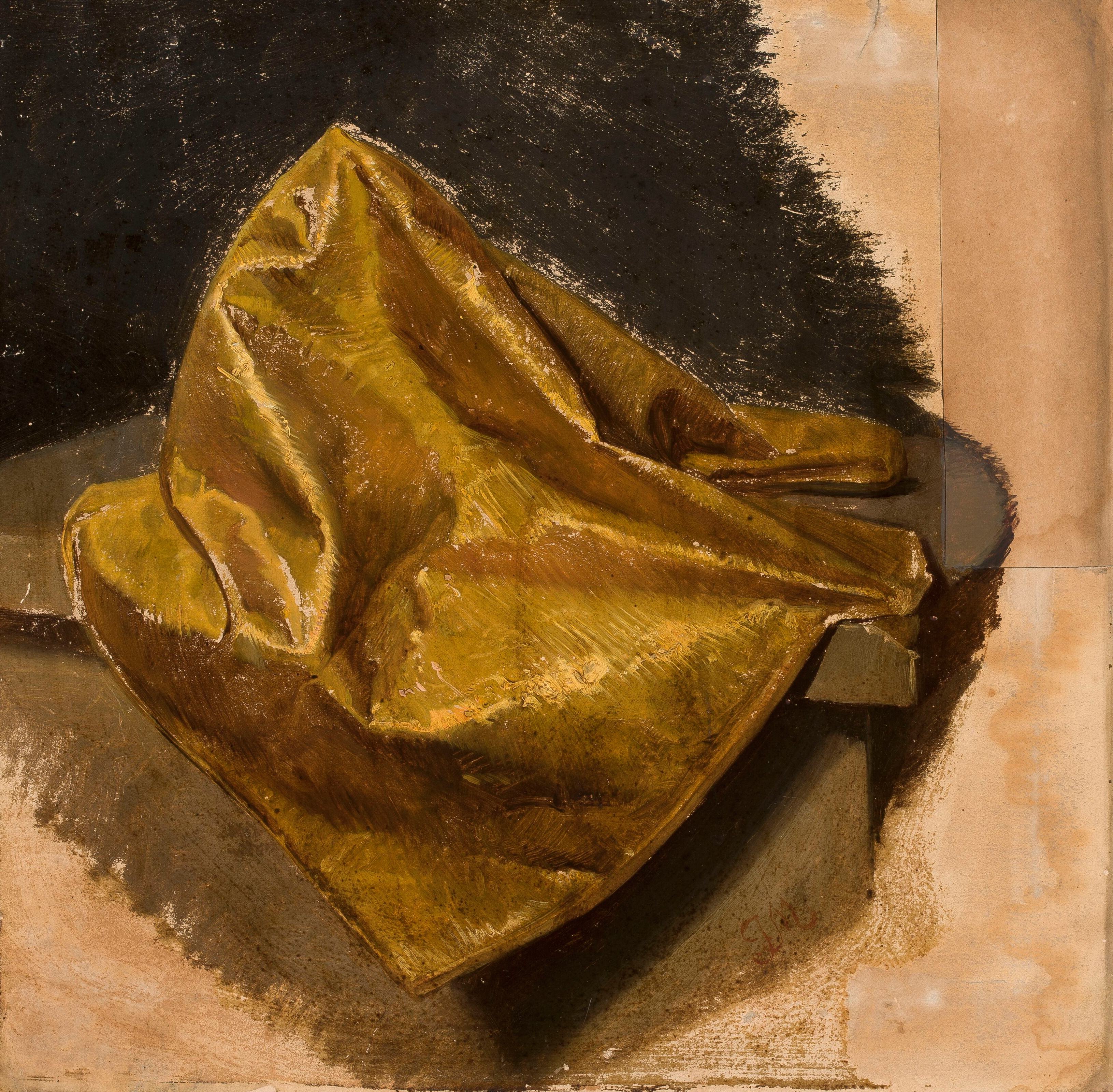 《金色面料，男装研究》（Golden fabric, study for men’s attire）｜扬·马泰伊科 Jan Matejko｜不明