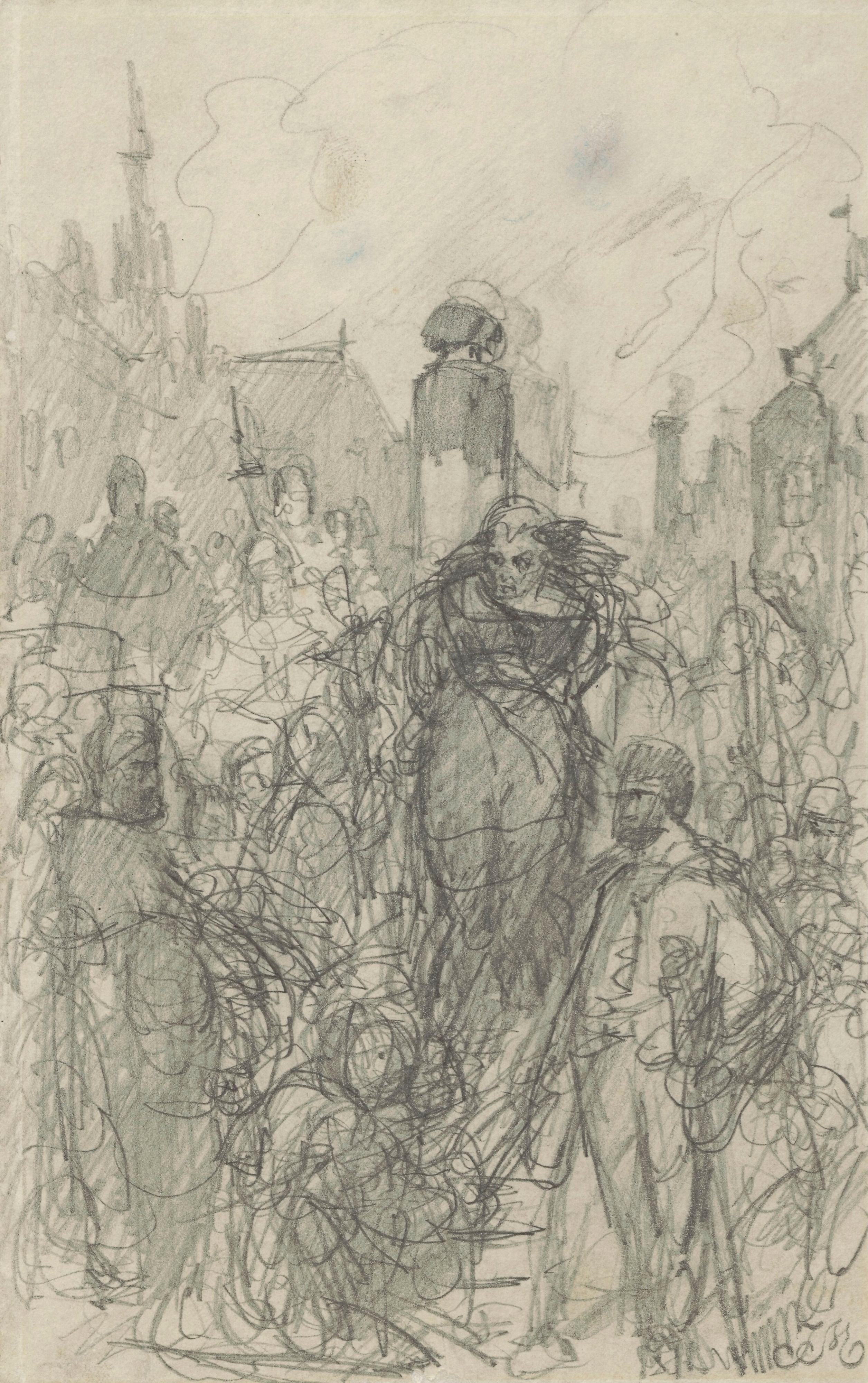 《马尔切罗瓦的焚烧》（Burning of Malcherowa）｜扬·马泰伊科 Jan Matejko｜不明
