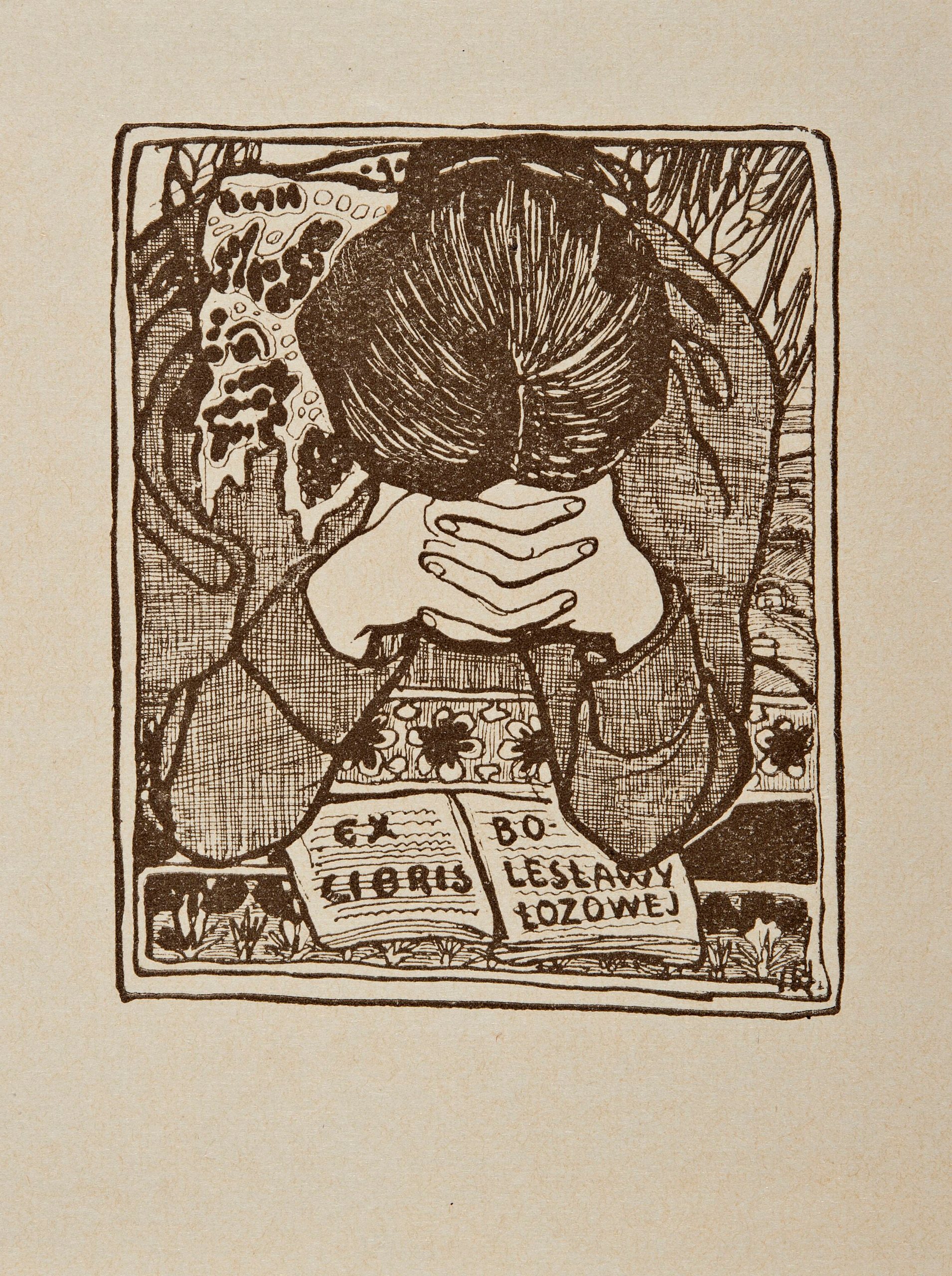 《博列斯瓦夫·沃佐夫藏书票》（Bookplate of Bolesław Łozow）｜扬·伦博夫斯基 Jan Rembowski｜不明