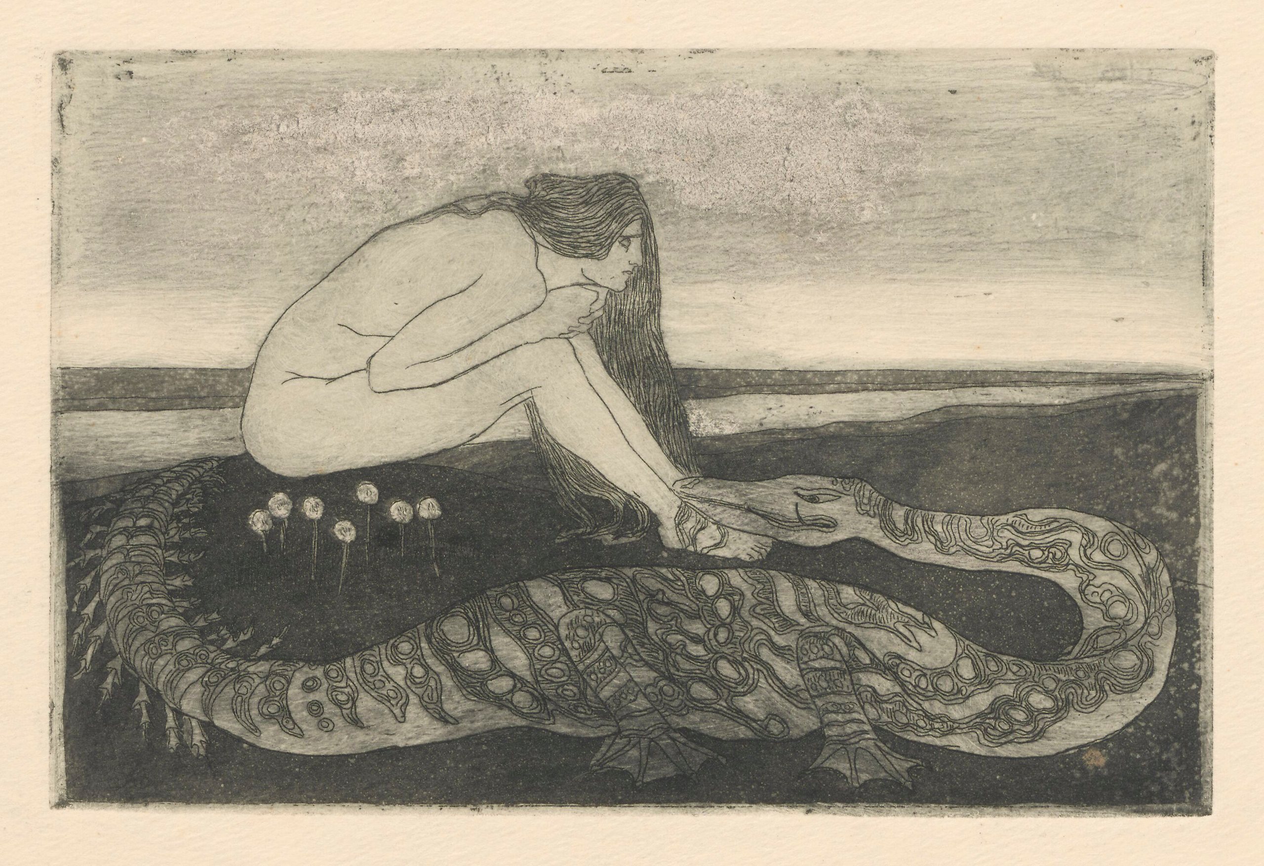 《女人与龙》（Woman and dragon）｜扬·伦博夫斯基 Jan Rembowski｜1910