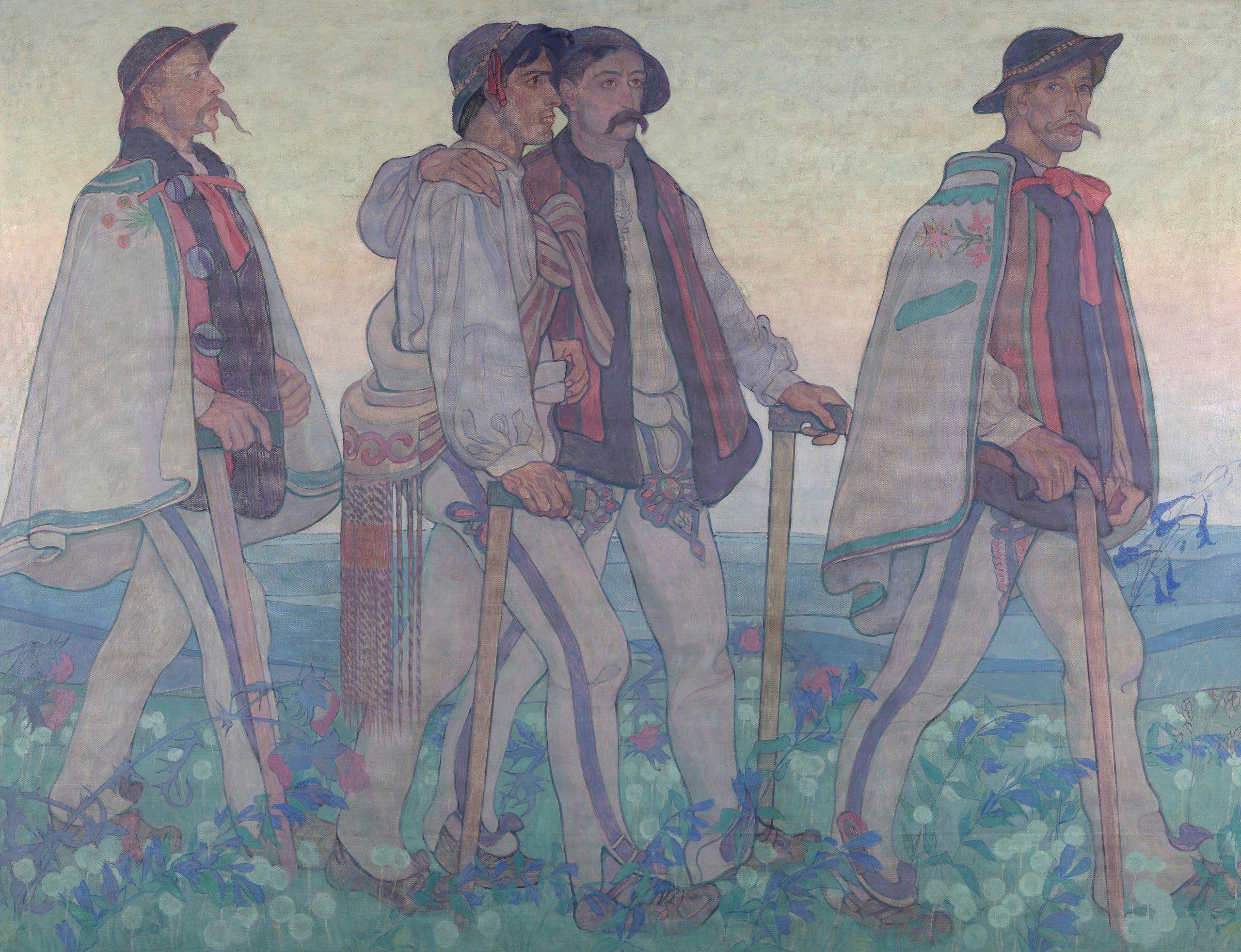 《高地人的游行》（Procession of the Highlanders）｜扬·伦博夫斯基 Jan Rembowski｜1909