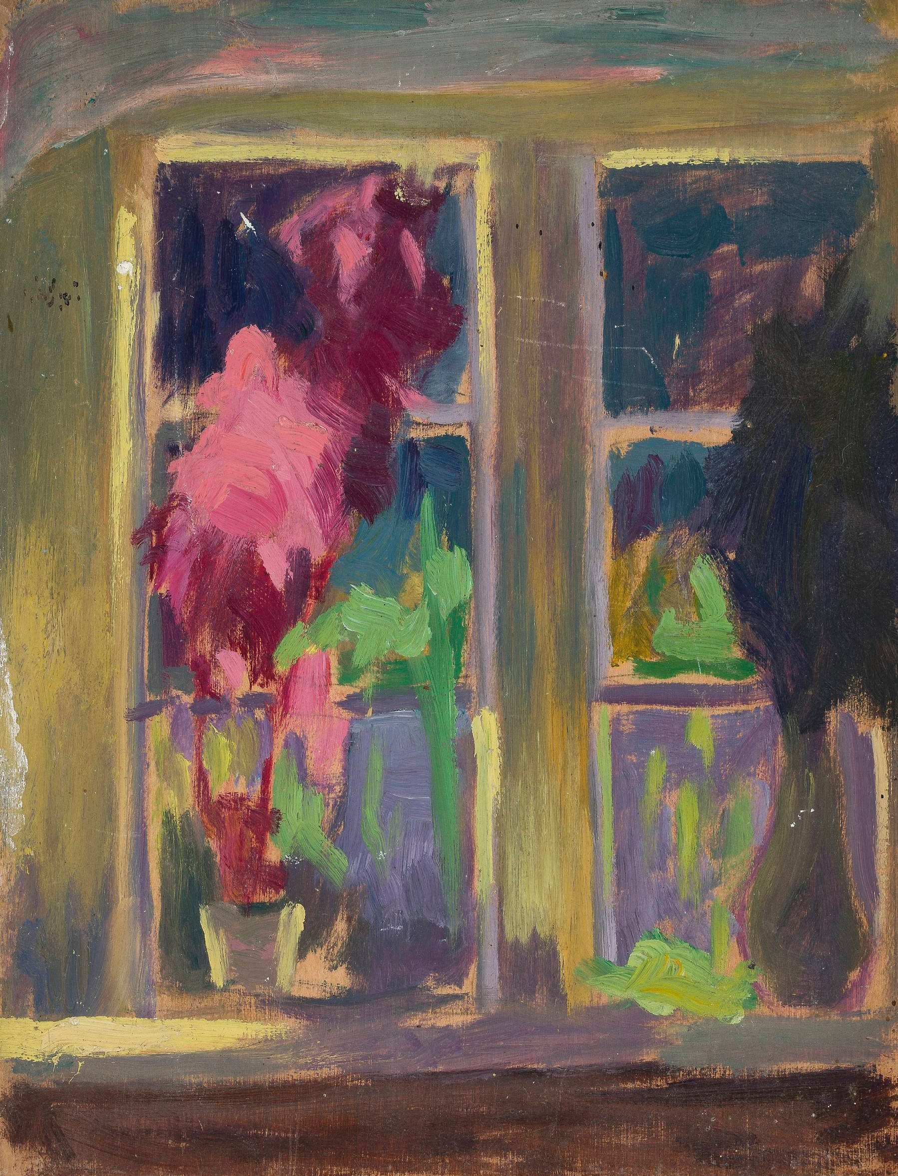 《有花盆的窗户》（Window with flower pots）｜扬·伦博夫斯基 Jan Rembowski｜不明