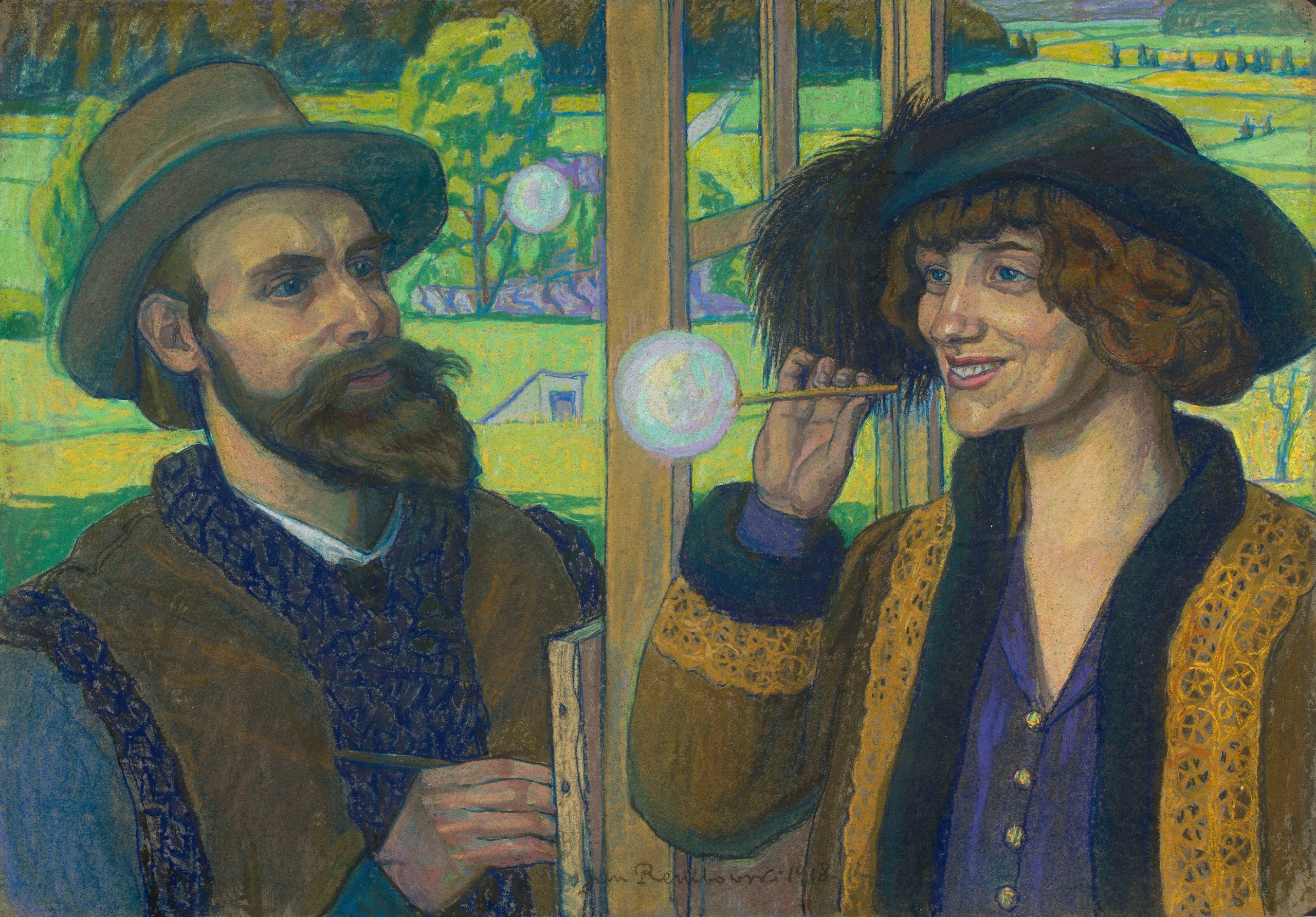 《肥皂泡》（Soap bubbles）｜扬·伦博夫斯基 Jan Rembowski｜1918
