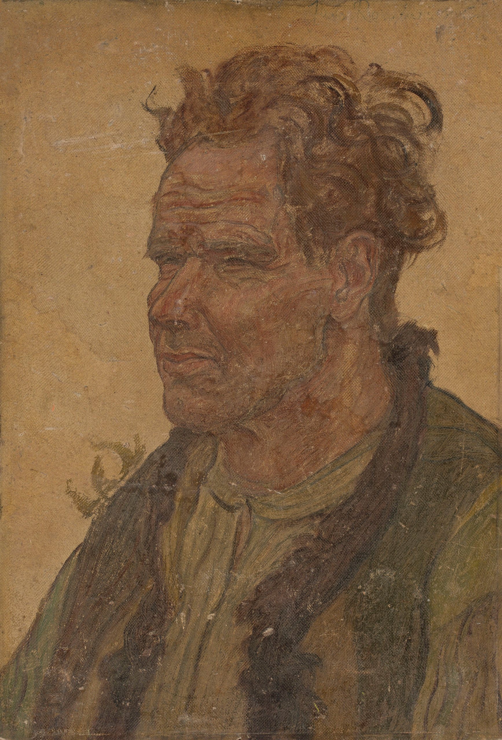 《头发蓬乱的男人》（Man with unkempt hair）｜扬·伦博夫斯基 Jan Rembowski｜1910